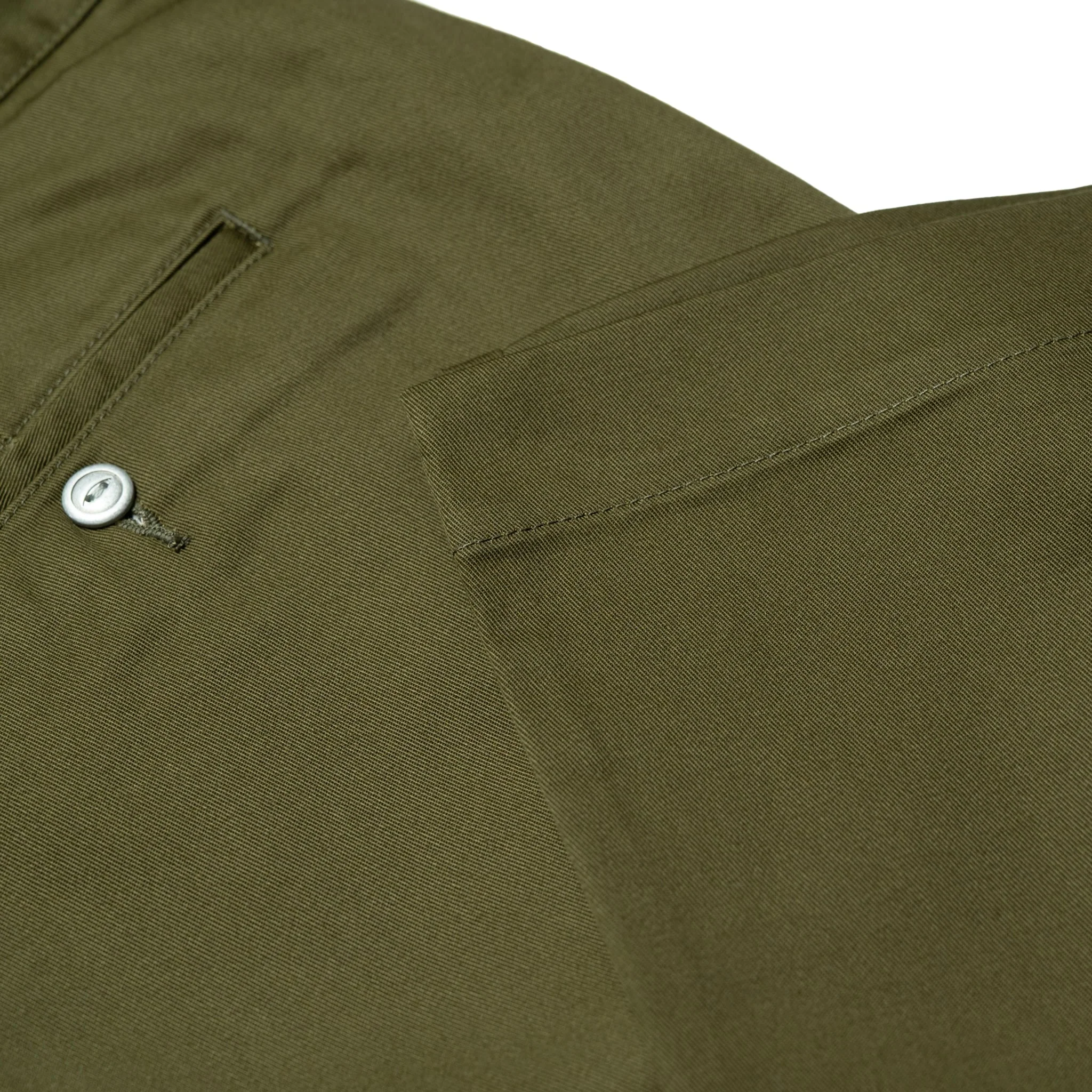 SWC500WP-CE T/C Twill Trousers - Mid Rise Slim Straight - Olive - Image 13