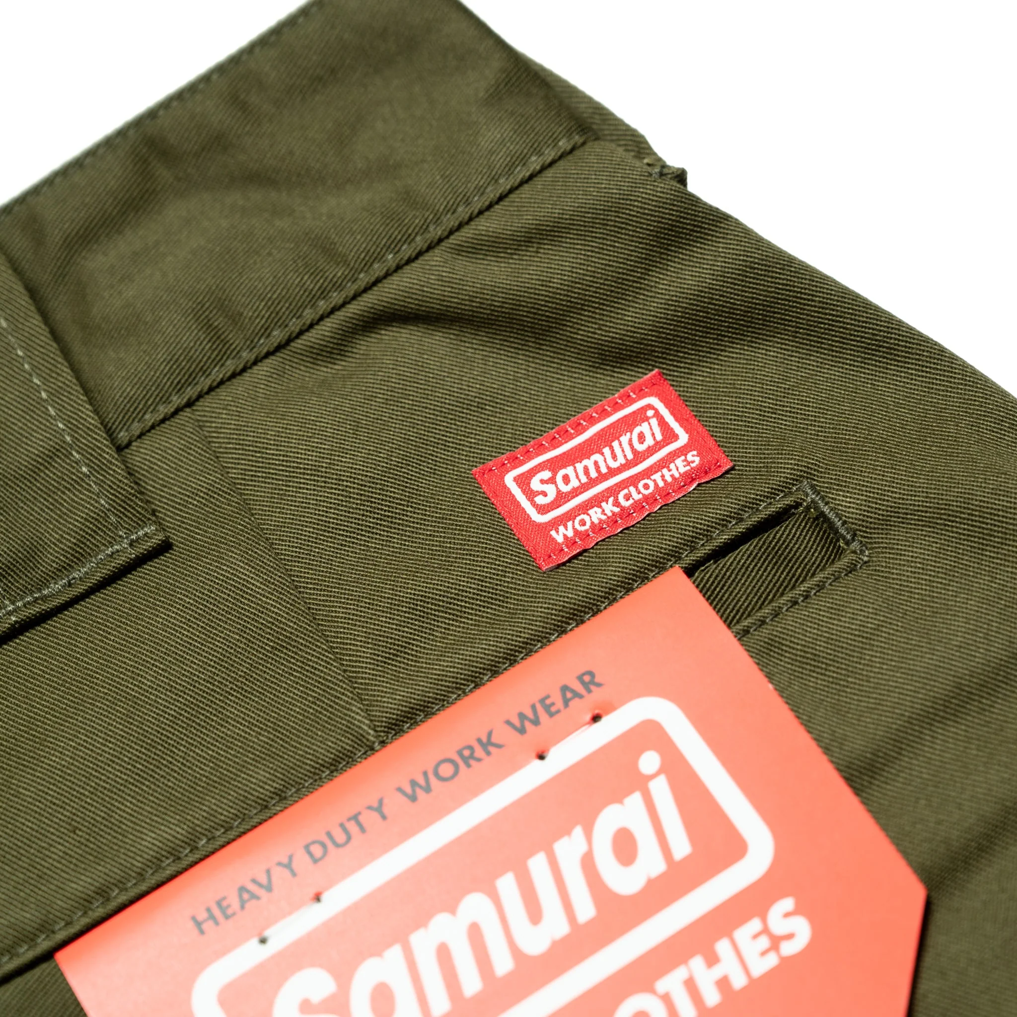 SWC500WP-CE T/C Twill Trousers - Mid Rise Slim Straight - Olive - Image 9