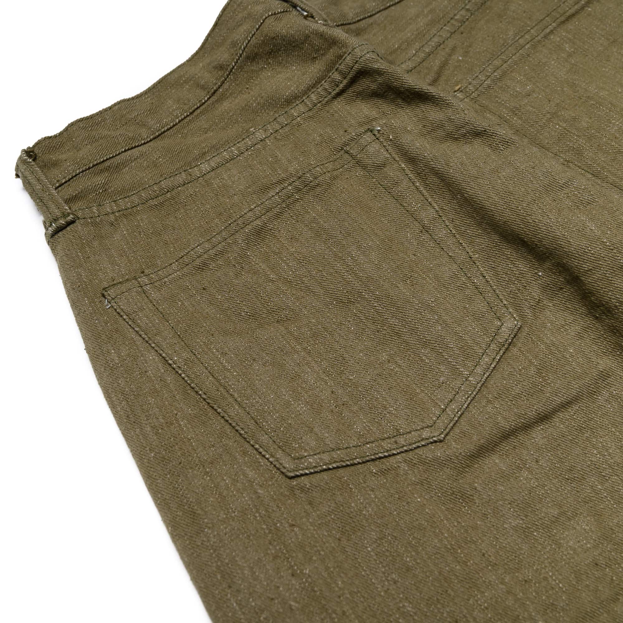 S0150GNX Uguisu Green Selvedge Denim - Regular Straight - Image 10