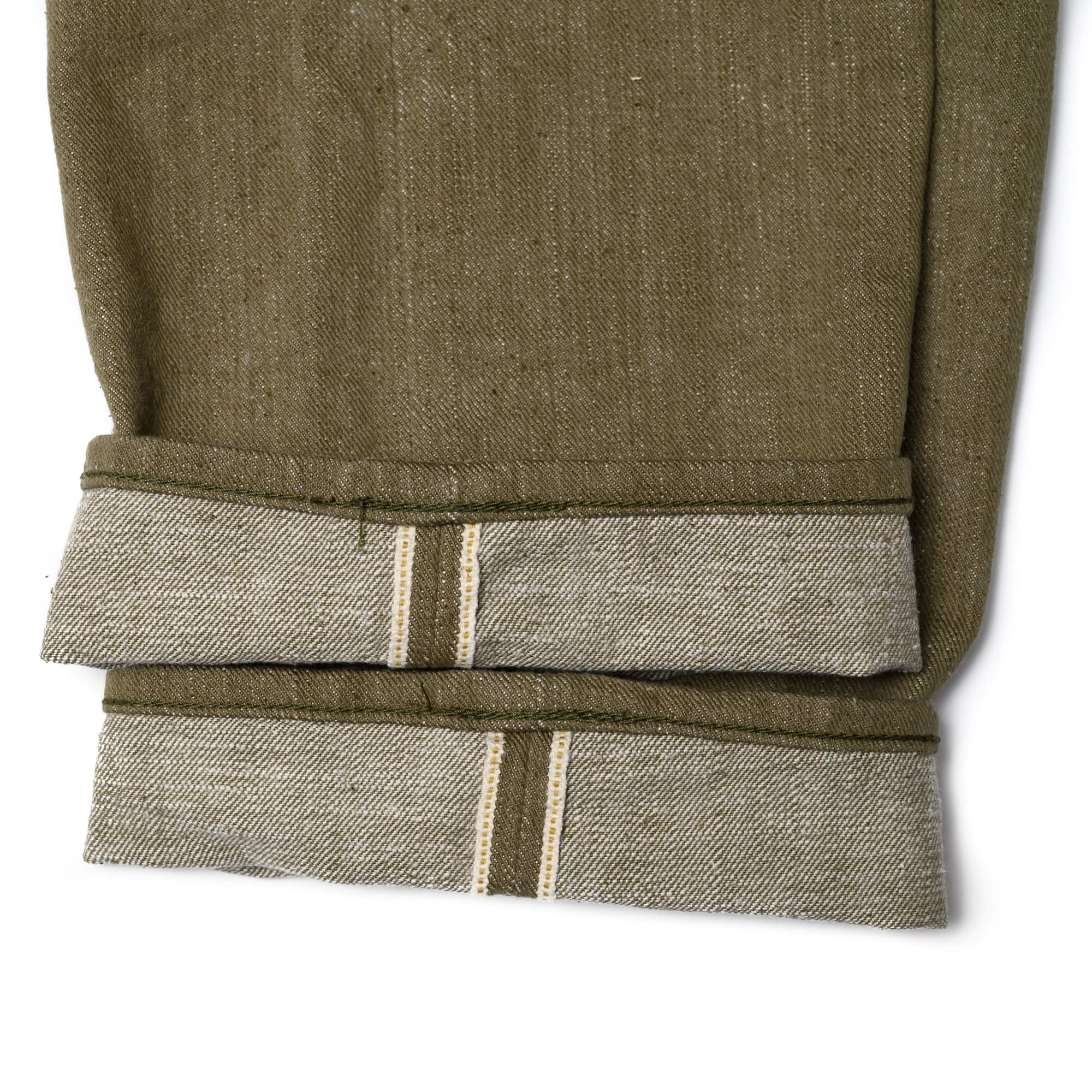 S0150GNX Uguisu Green Selvedge Denim - Regular Straight - Image 12