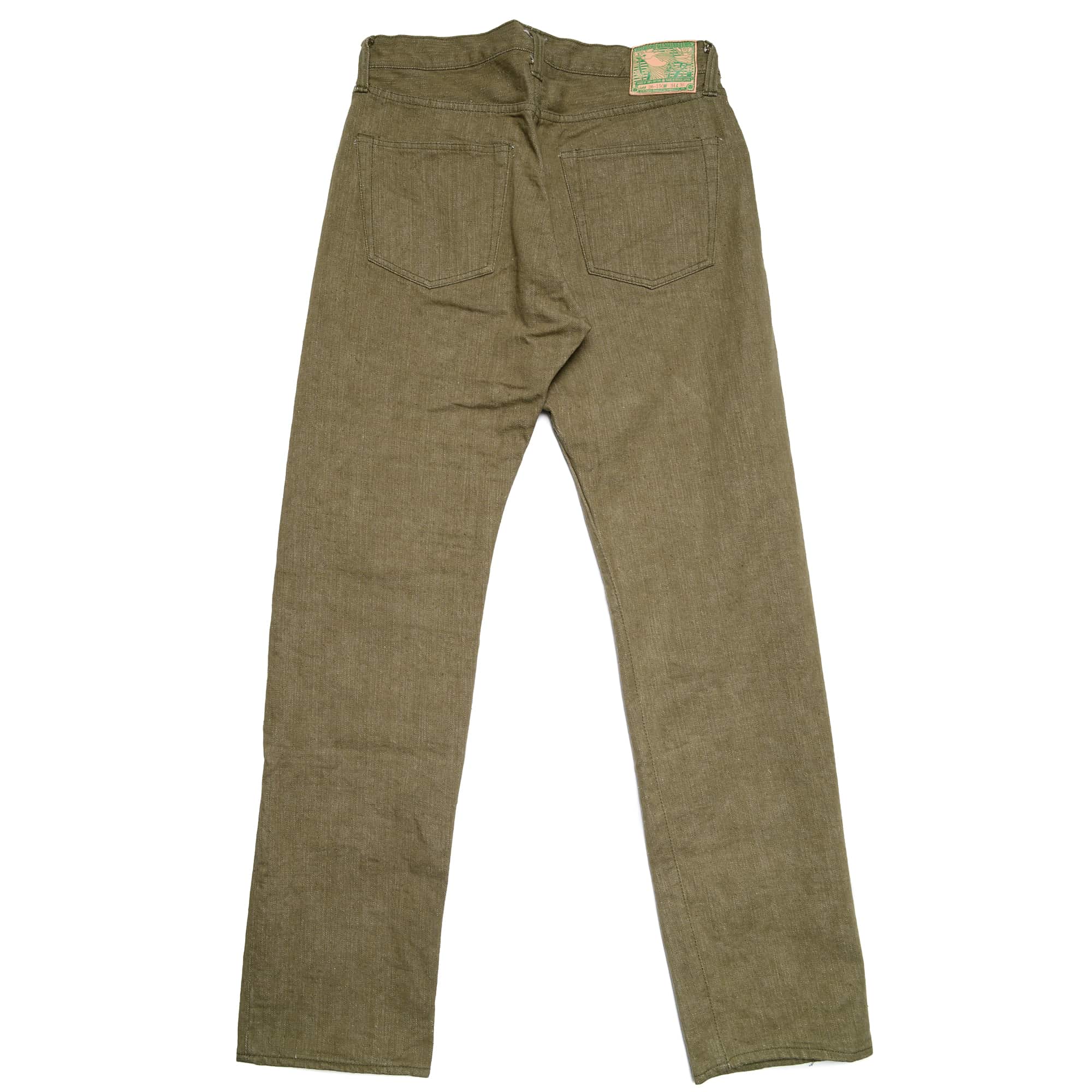 S0150GNX Uguisu Green Selvedge Denim - Regular Straight - Image 3