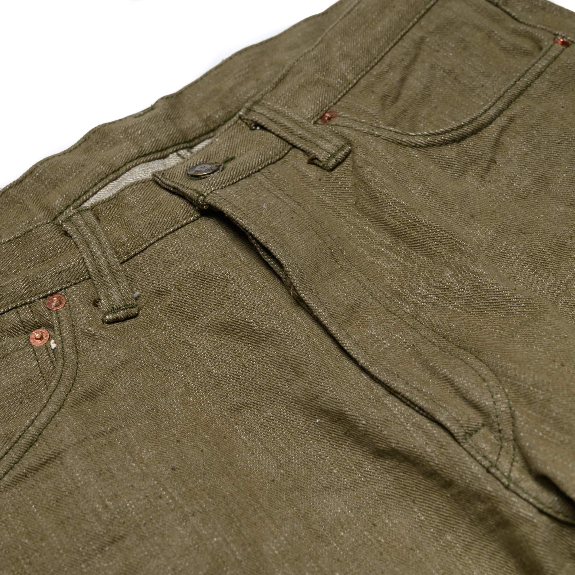 S0150GNX Uguisu Green Selvedge Denim - Regular Straight - Image 6