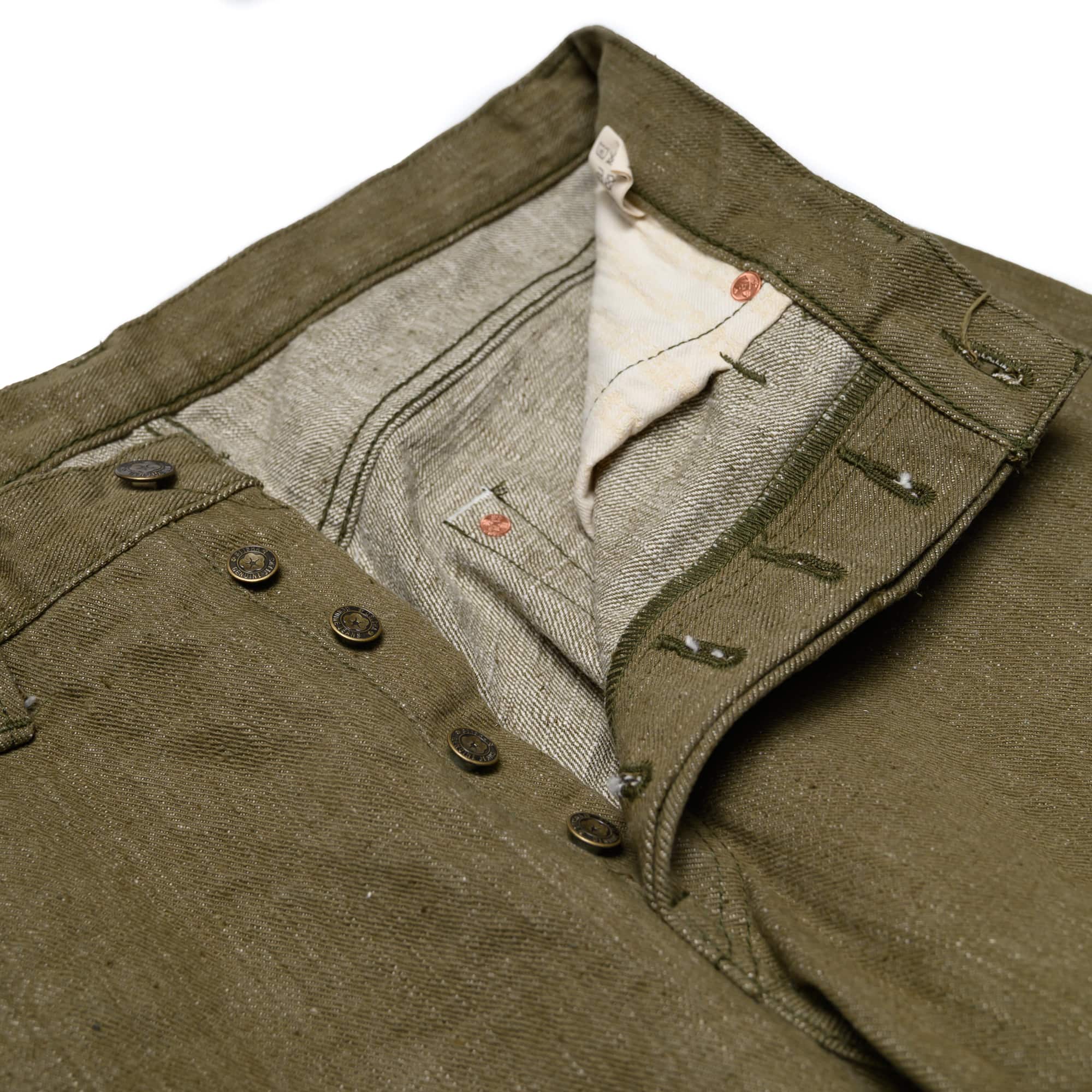 S0150GNX Uguisu Green Selvedge Denim - Regular Straight - Image 7
