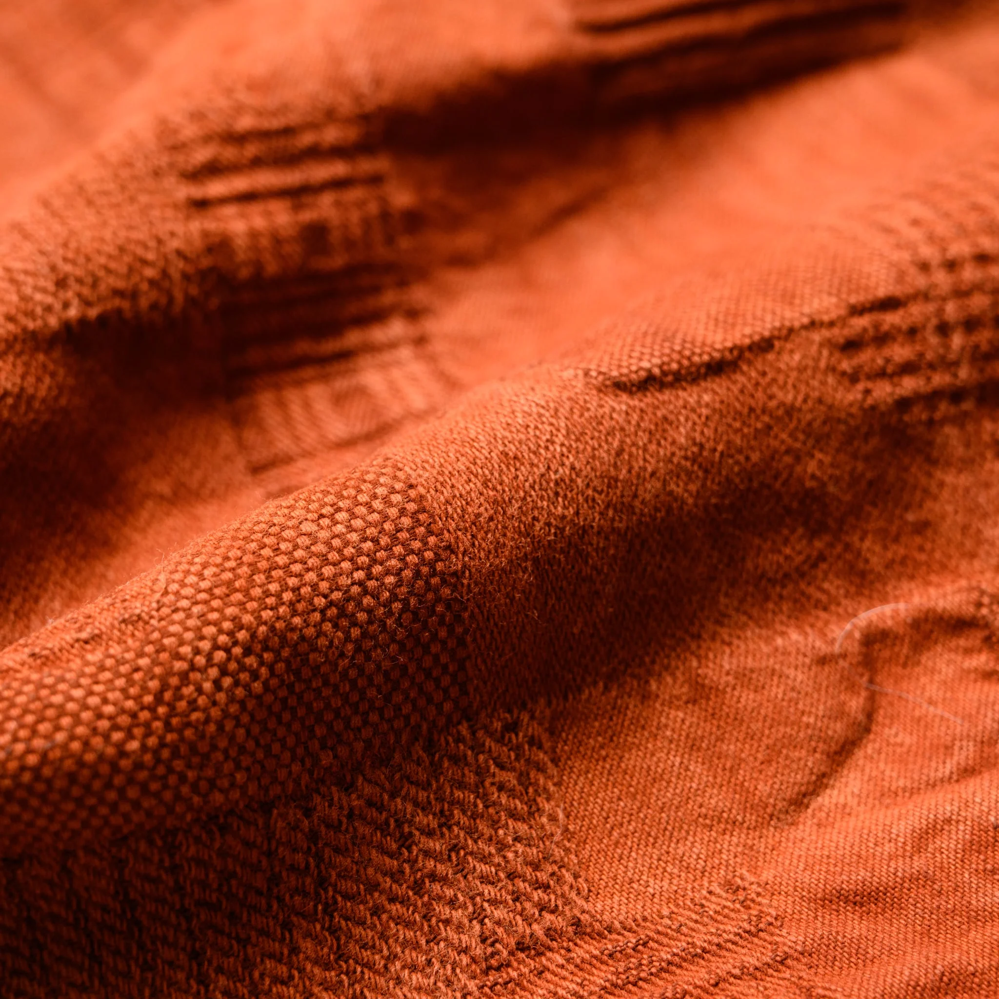 5717 "Amami Dorozome" Boro Jacquard Shirt - Brown - Image 11