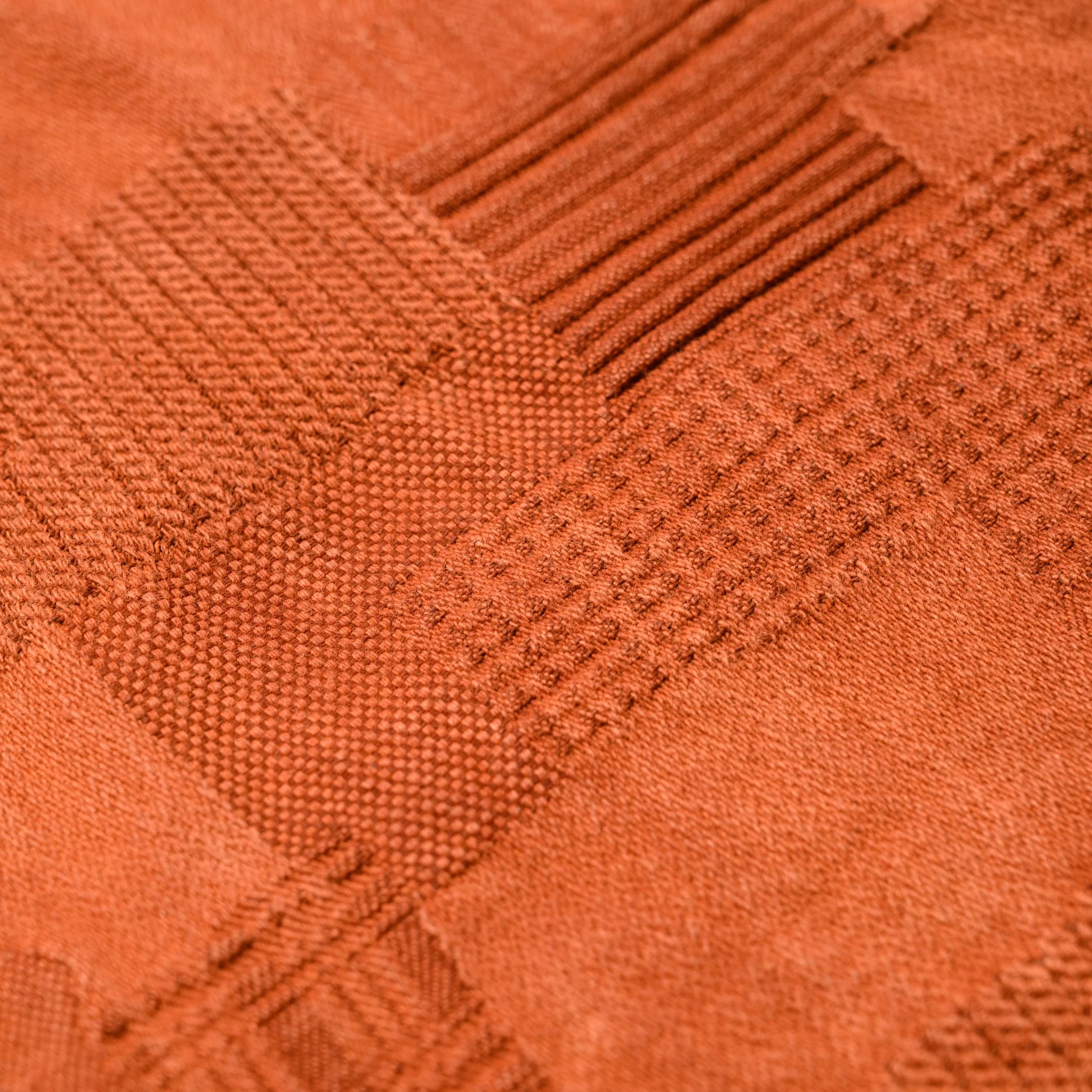 5717 "Amami Dorozome" Boro Jacquard Shirt - Brown - Image 9