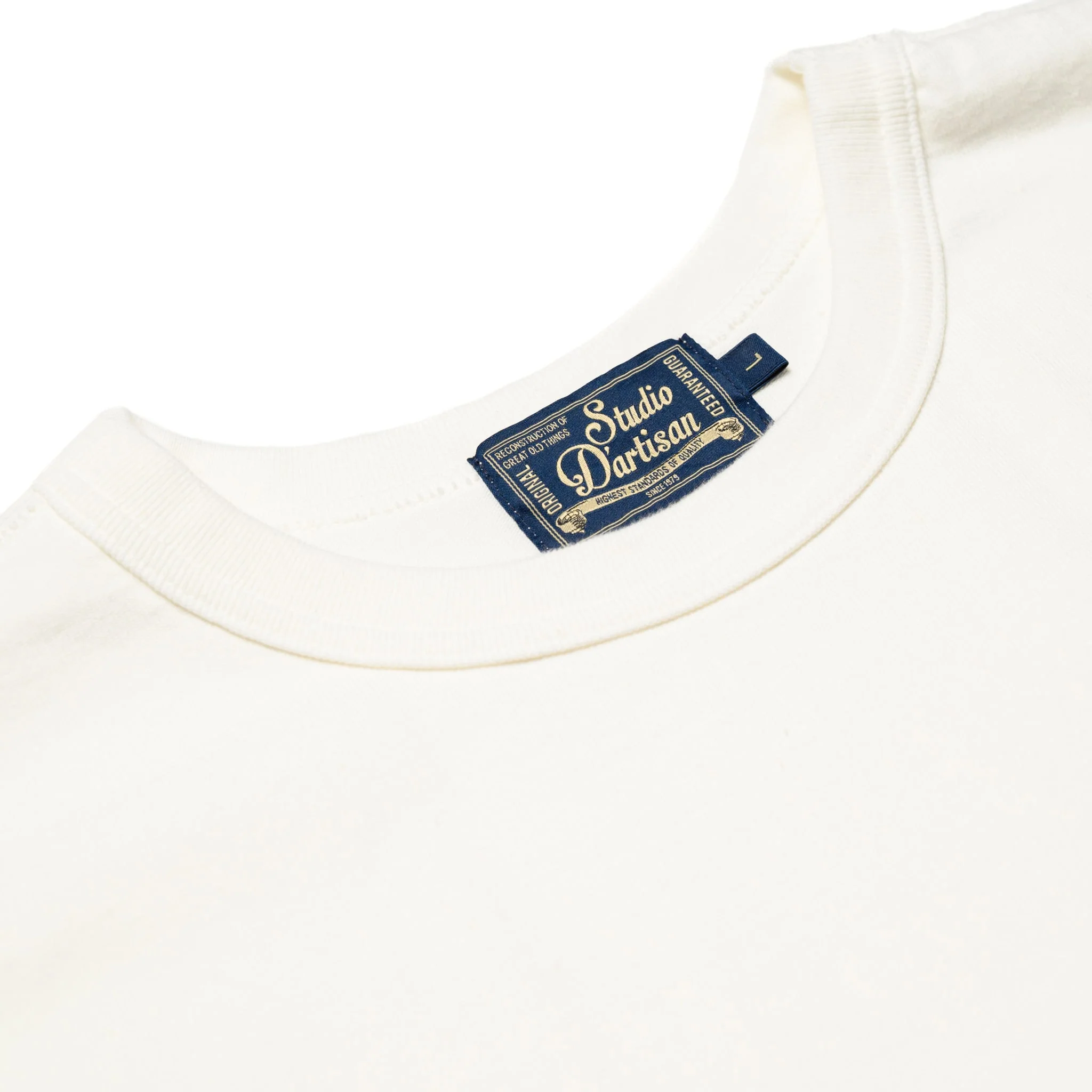 8173 Suvin Gold T-Shirt - White - Image 3