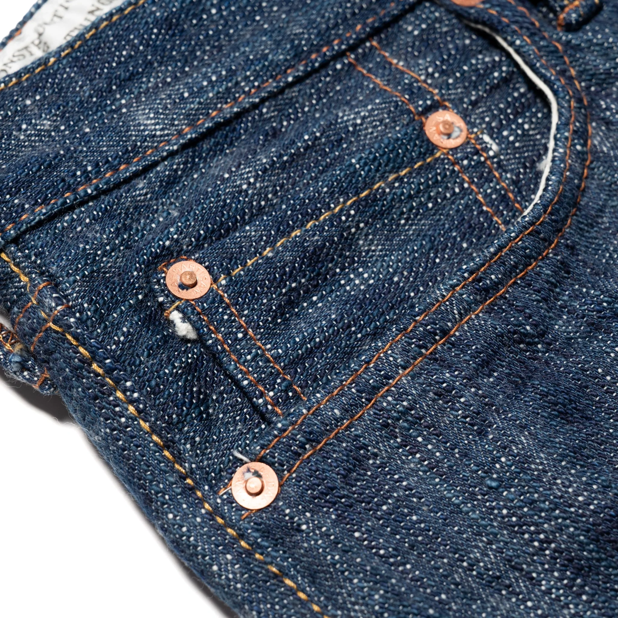 D1894 "Sou-Ai" 15oz Twin Indigo Selvedge Denim Regular Straight Fit - Image 6