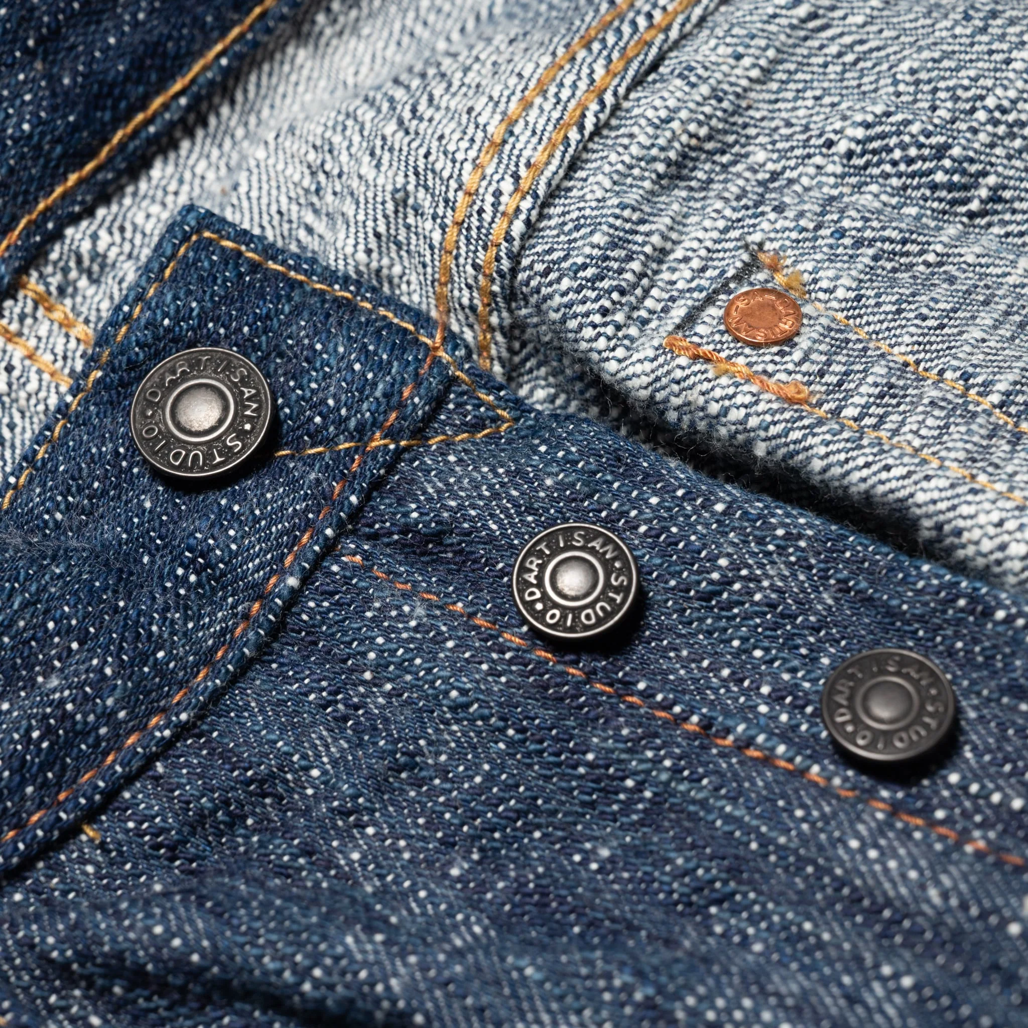 D1894 "Sou-Ai" 15oz Twin Indigo Selvedge Denim Regular Straight Fit - Image 8