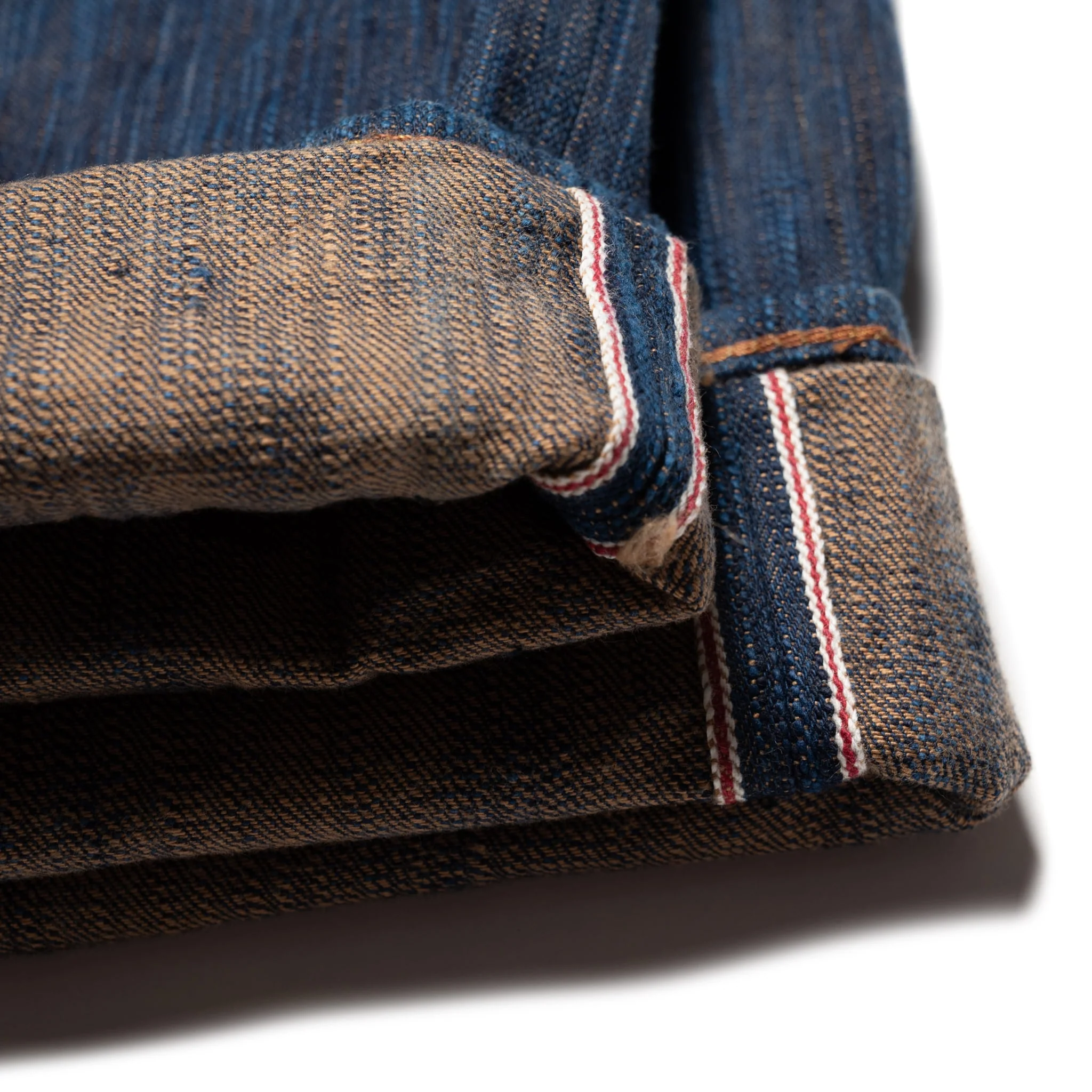 D1905S "Awa Sho-ai Kakishibu" 15oz Natural Indigo Kakishibu Selvedge Denim Regular Straight - Image 16