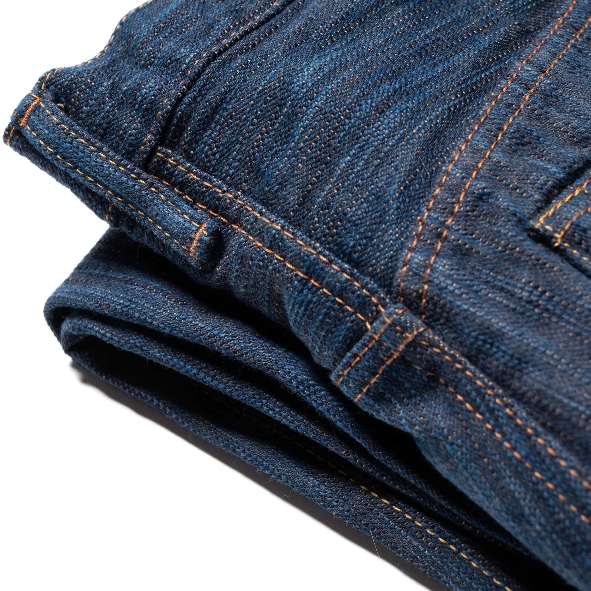 D1905S "Awa Sho-ai Kakishibu" 15oz Natural Indigo Kakishibu Selvedge Denim Regular Straight - Image 17