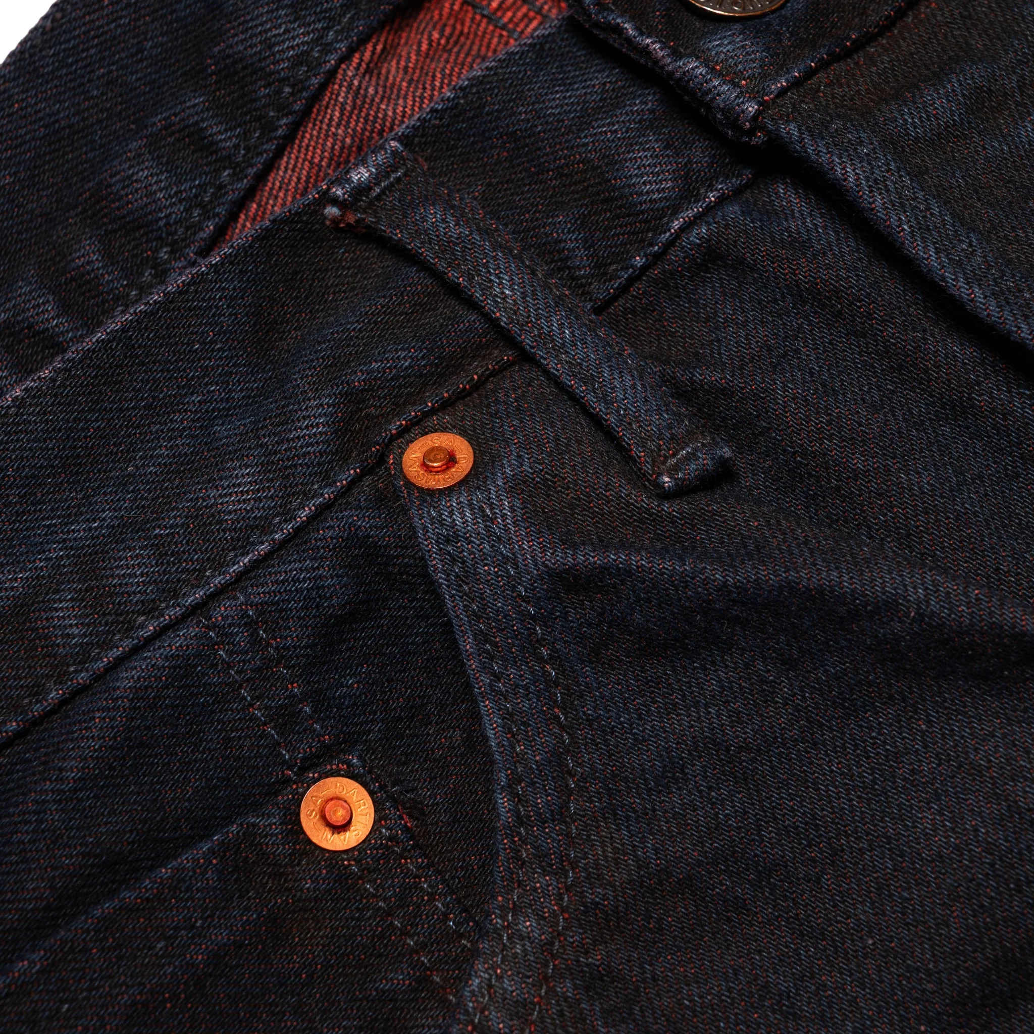 D1908S "Bengala" 14oz Natural Dye Selvedge Denim Relaxed Tapered - Image 6