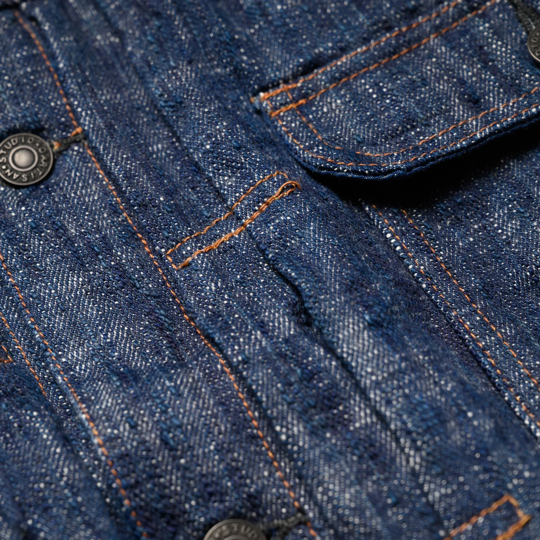 D4603 "Sou-Ai" 16oz Twin Indigo Selvedge Denim Type II Jacket - Image 6