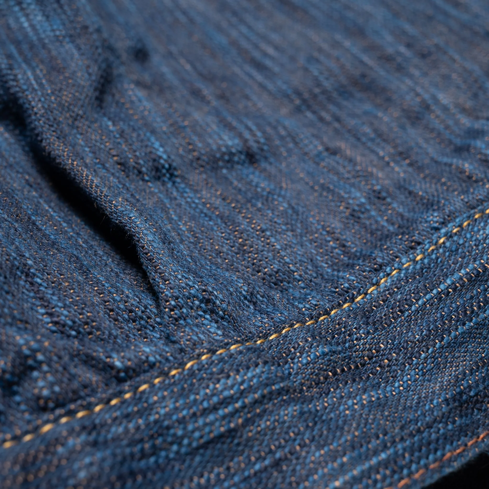 D4615 "Awa Sho-ai Kakishibu" 15oz Natural Indigo Kakishibu Selvedge Denim Type 2 Jacket - Image 14