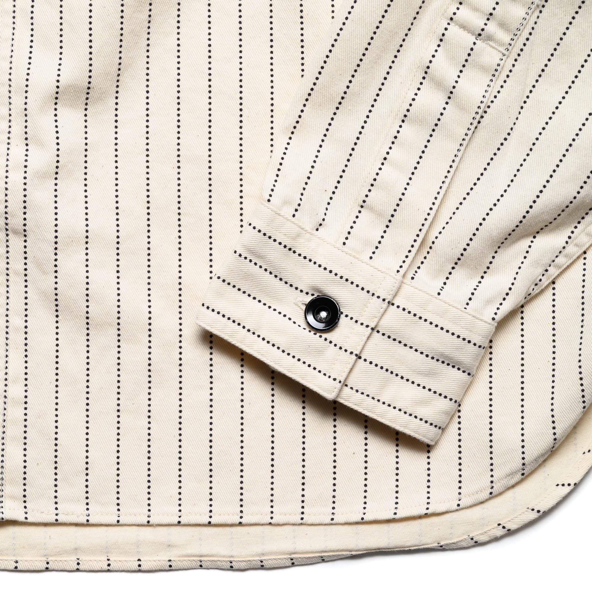 Fiction Romance SC27076 8.5oz White Wabash Stripe Work Shirt - Image 7