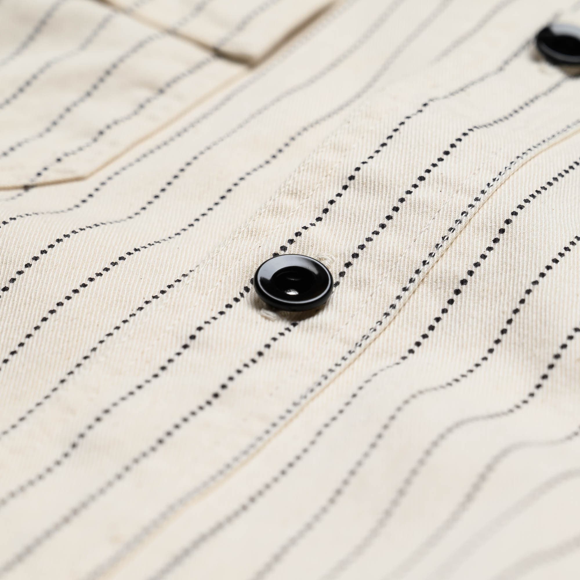 Fiction Romance SC27076 8.5oz White Wabash Stripe Work Shirt - Image 8