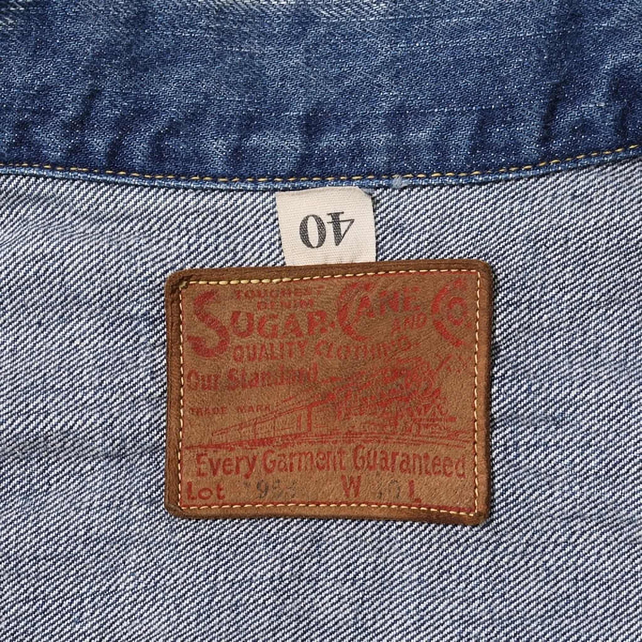 SC11953SW 14.25oz Selvedge Denim 1953 Type II Jacket Aged Model - Image 3