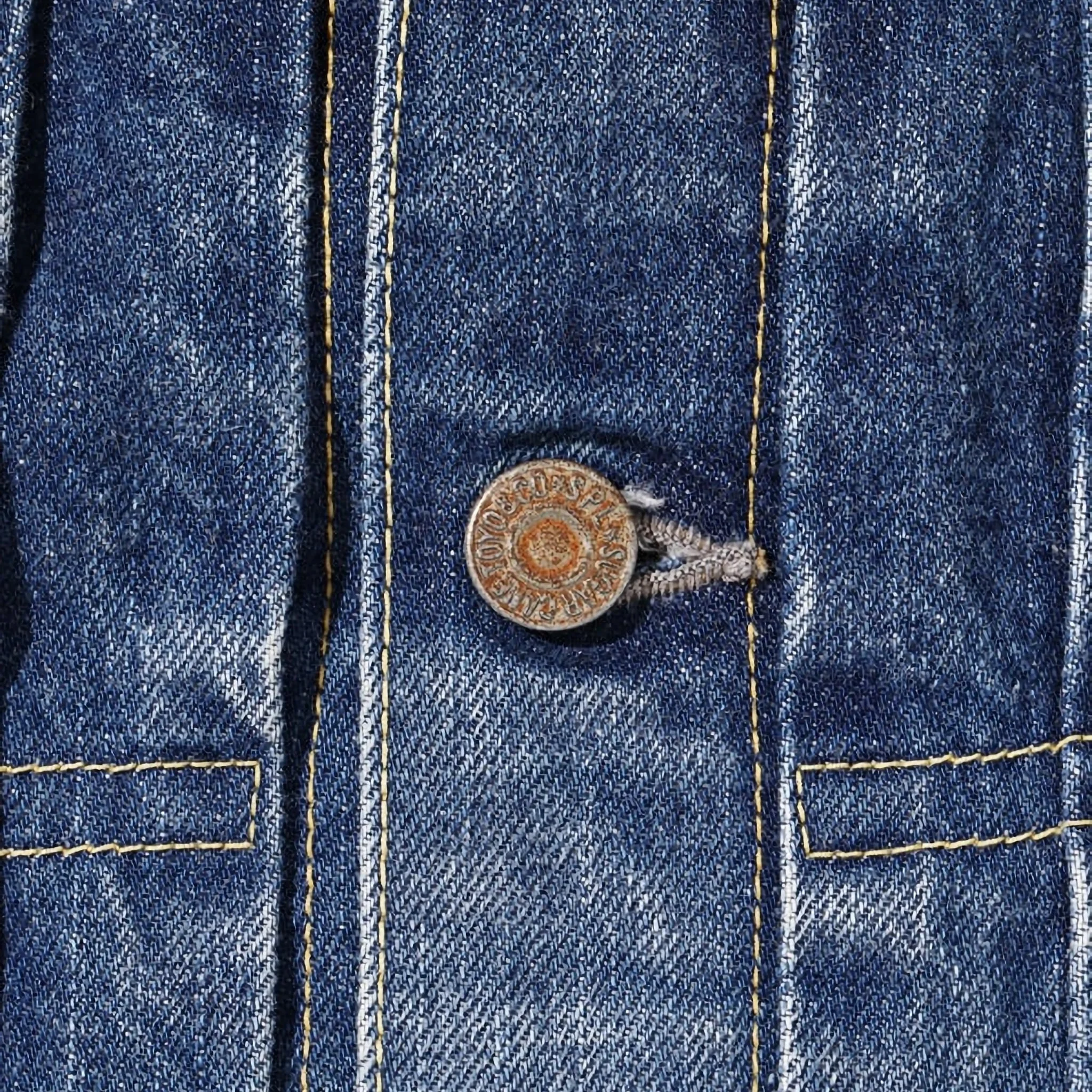 SC11953SW 14.25oz Selvedge Denim 1953 Type II Jacket Aged Model - Image 5