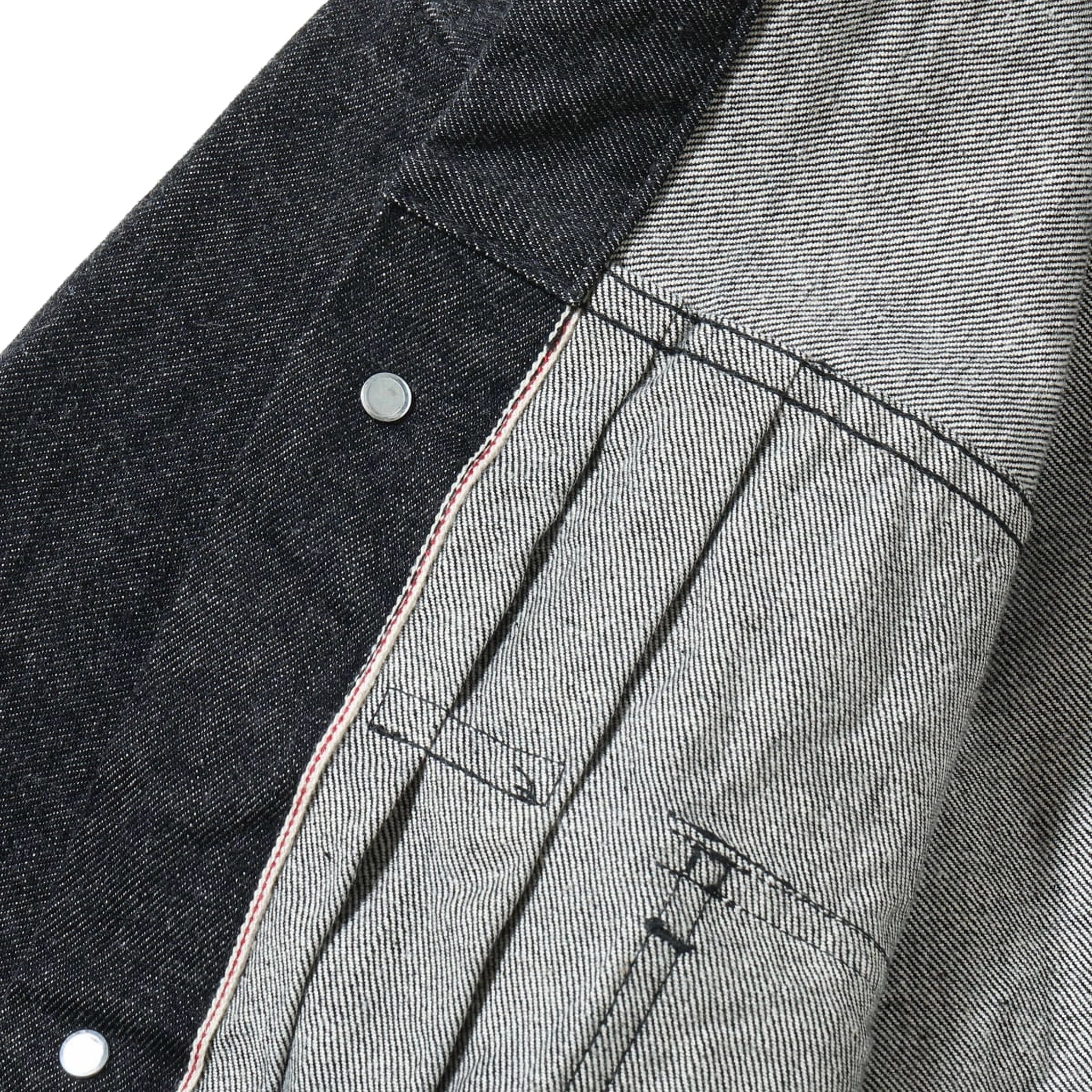 SC15650 14.25oz Black Selvedge Denim Jacket 1953 Model - Image 10