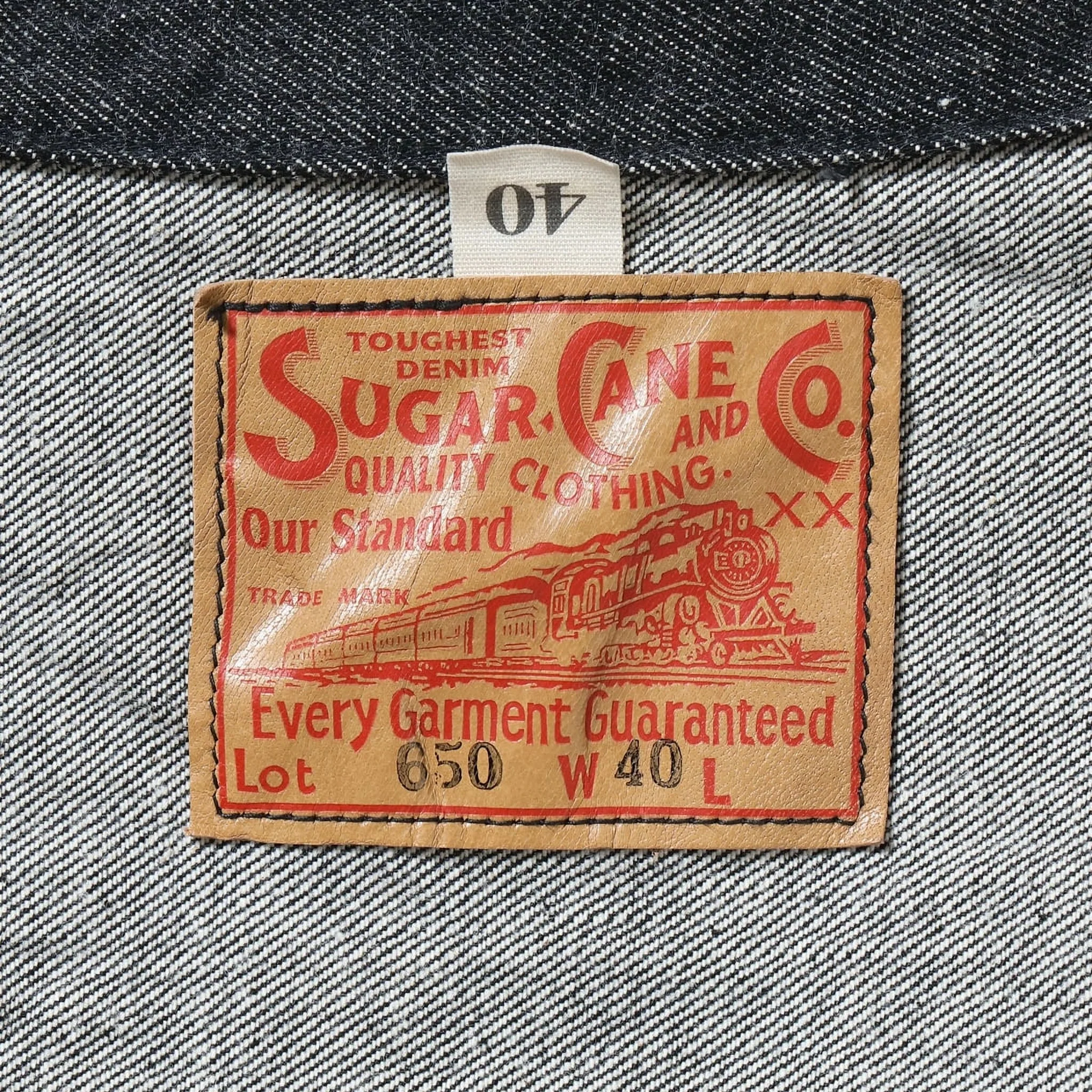 SC15650 14.25oz Black Selvedge Denim Jacket 1953 Model - Image 3