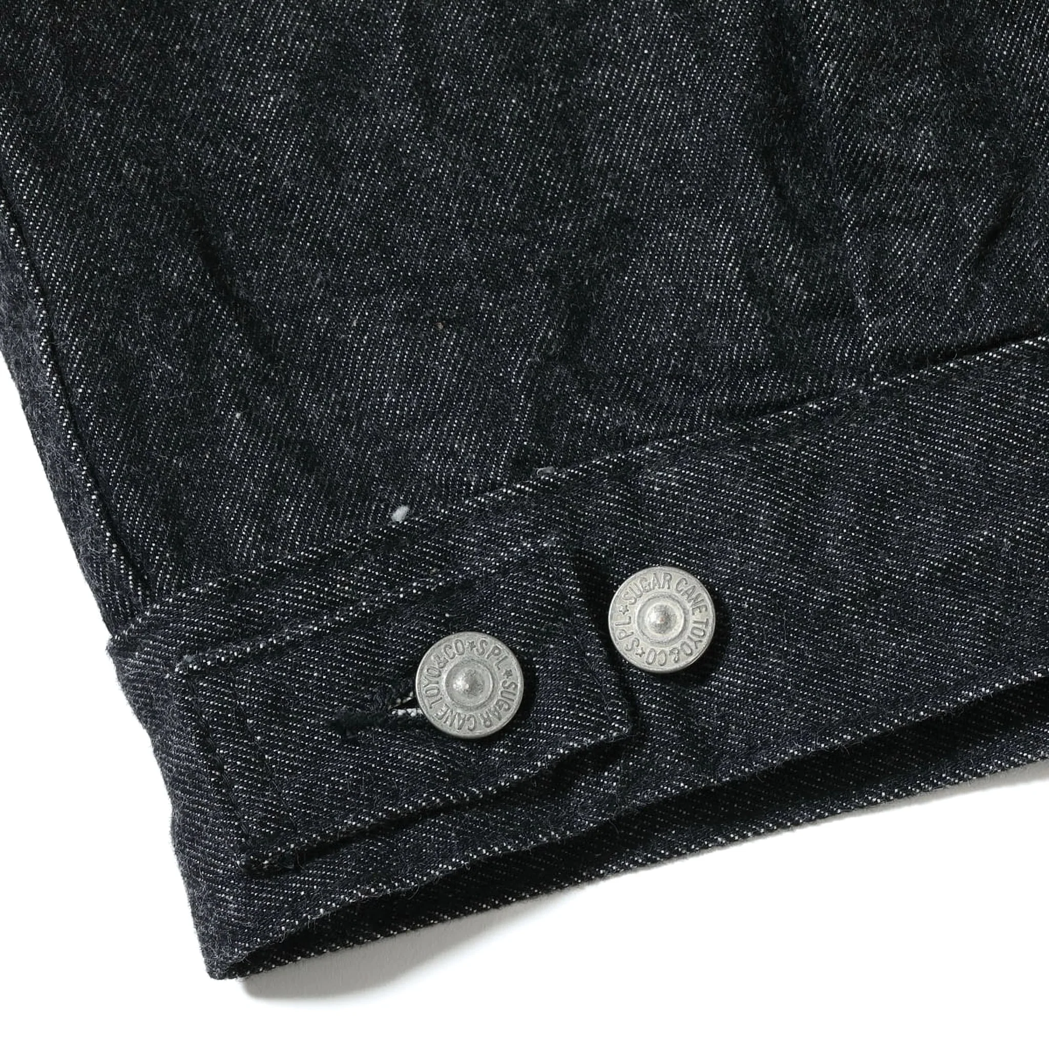 SC15650 14.25oz Black Selvedge Denim Jacket 1953 Model - Image 8
