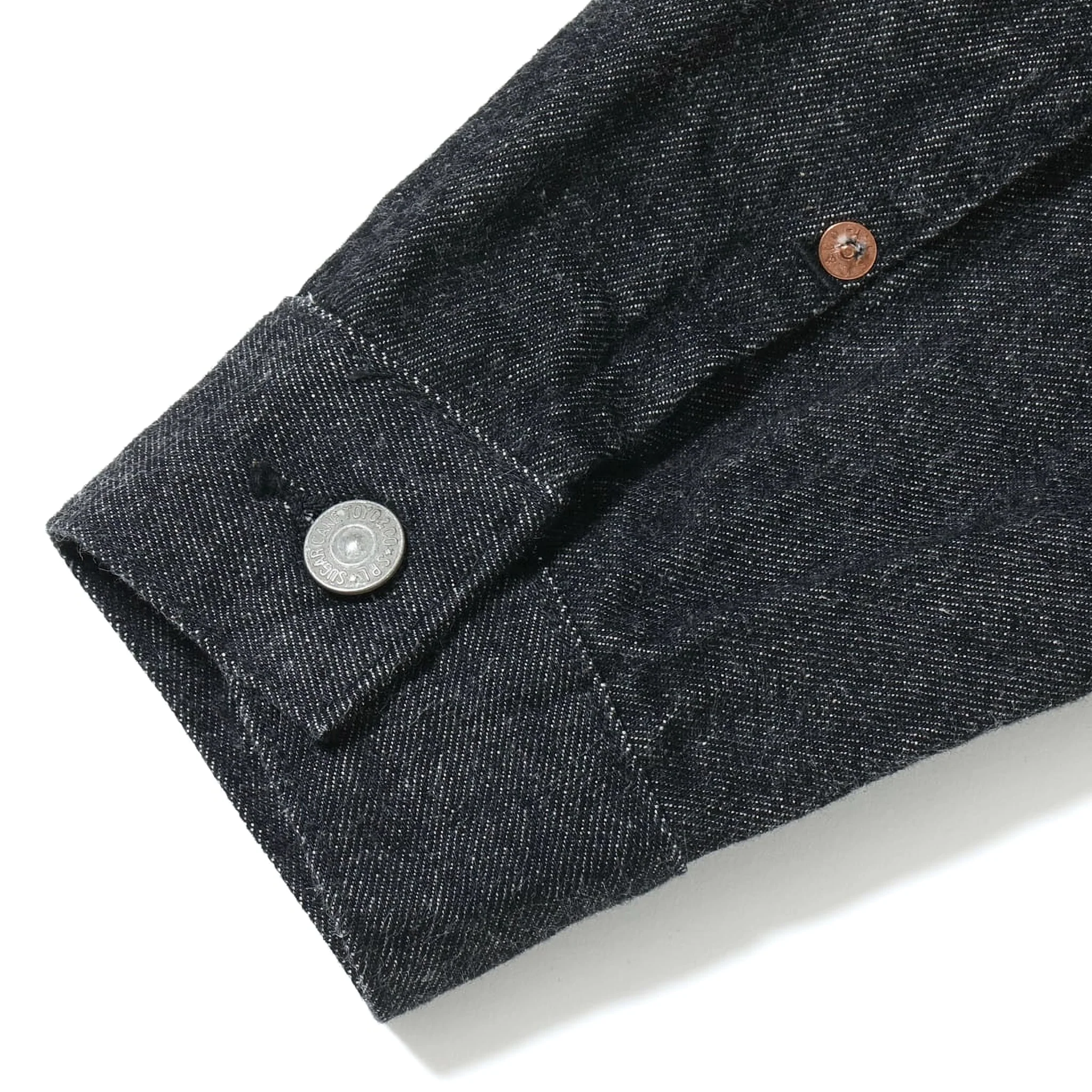 SC15650 14.25oz Black Selvedge Denim Jacket 1953 Model - Image 9