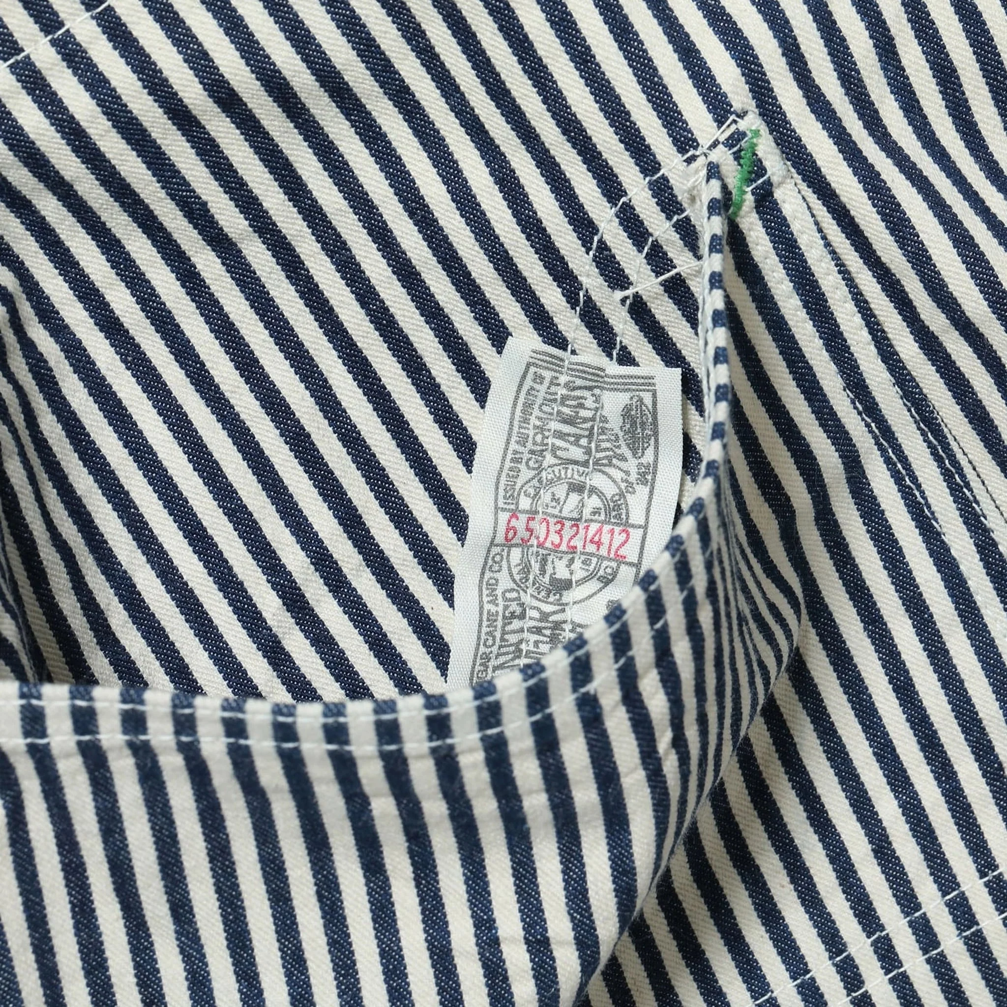 SC15656 11oz Hickory Stripe Work Coat - Image 10