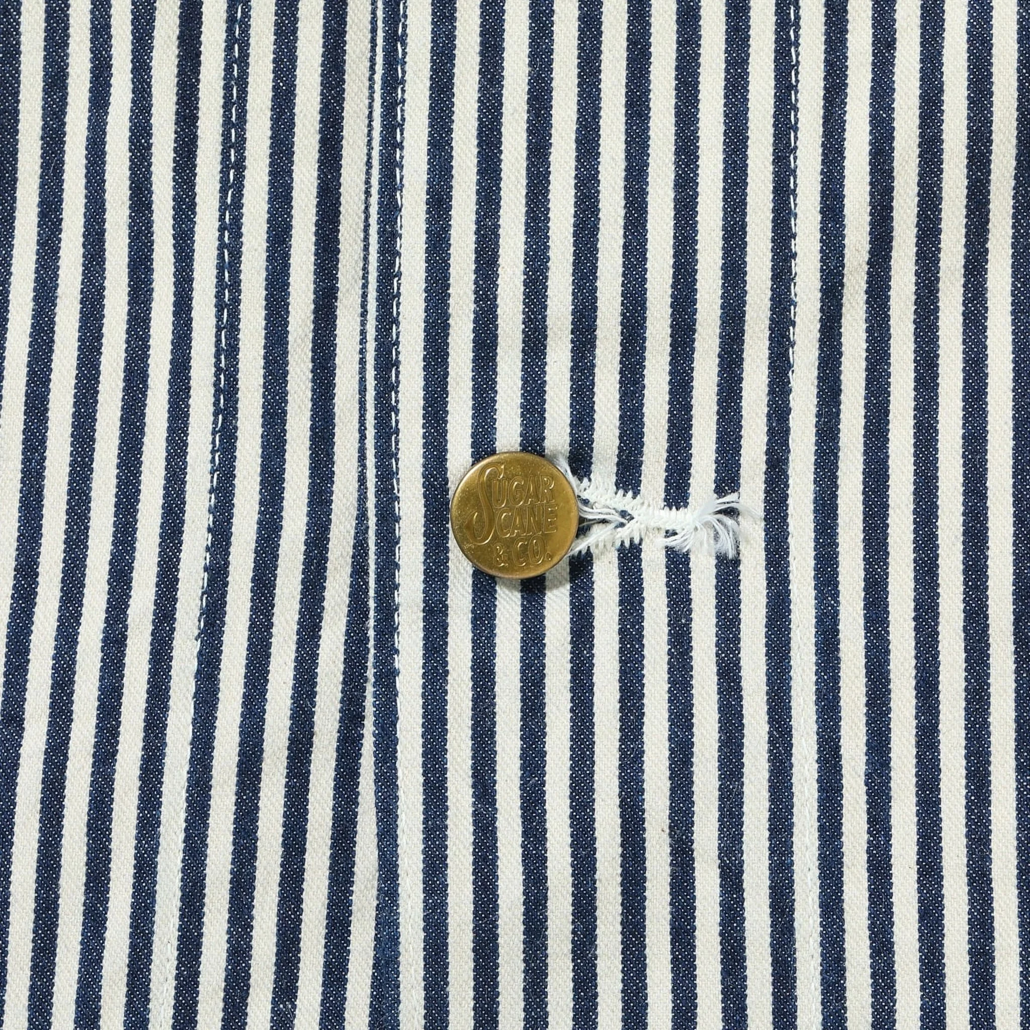 SC15656 11oz Hickory Stripe Work Coat - Image 4