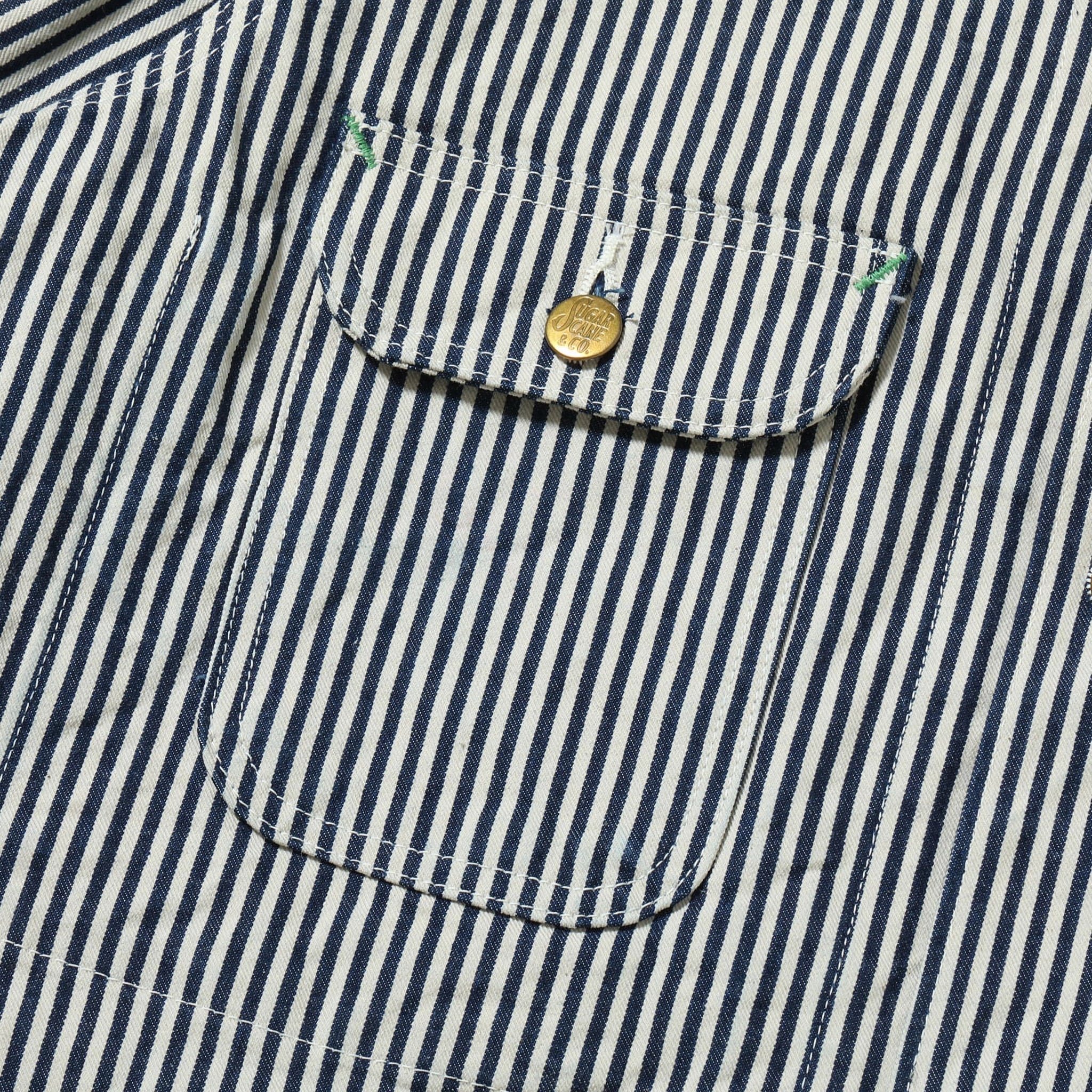 SC15656 11oz Hickory Stripe Work Coat - Image 5