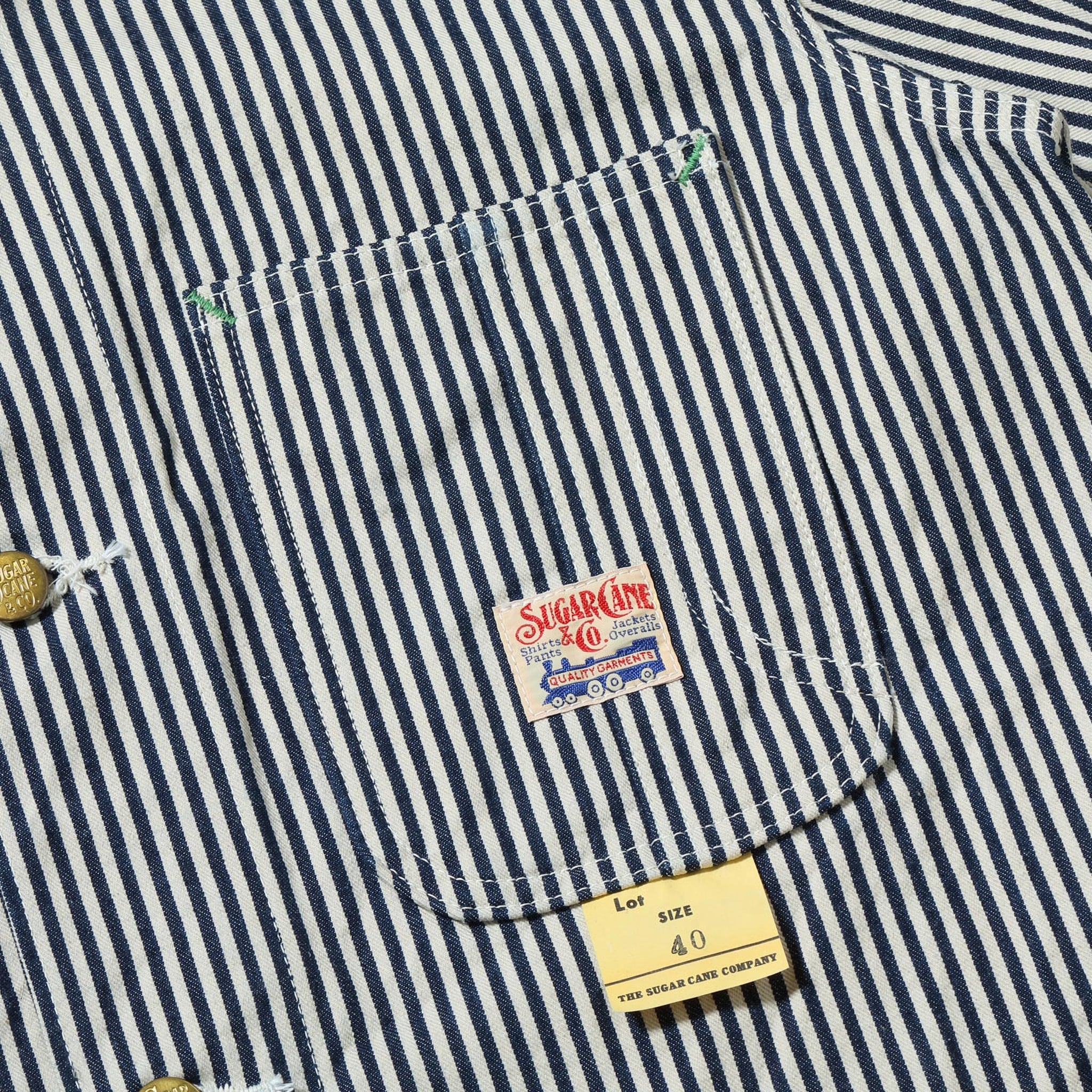 SC15656 11oz Hickory Stripe Work Coat - Image 7