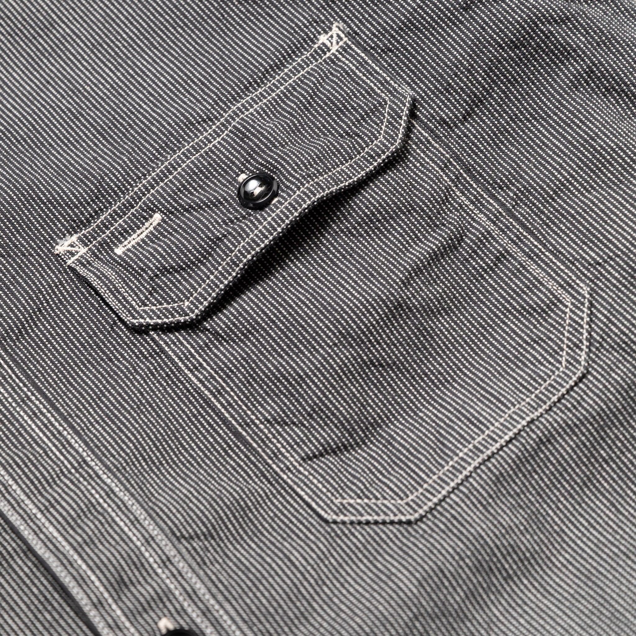 SC25511 Jean Cord Work Shirt - Black - Image 3