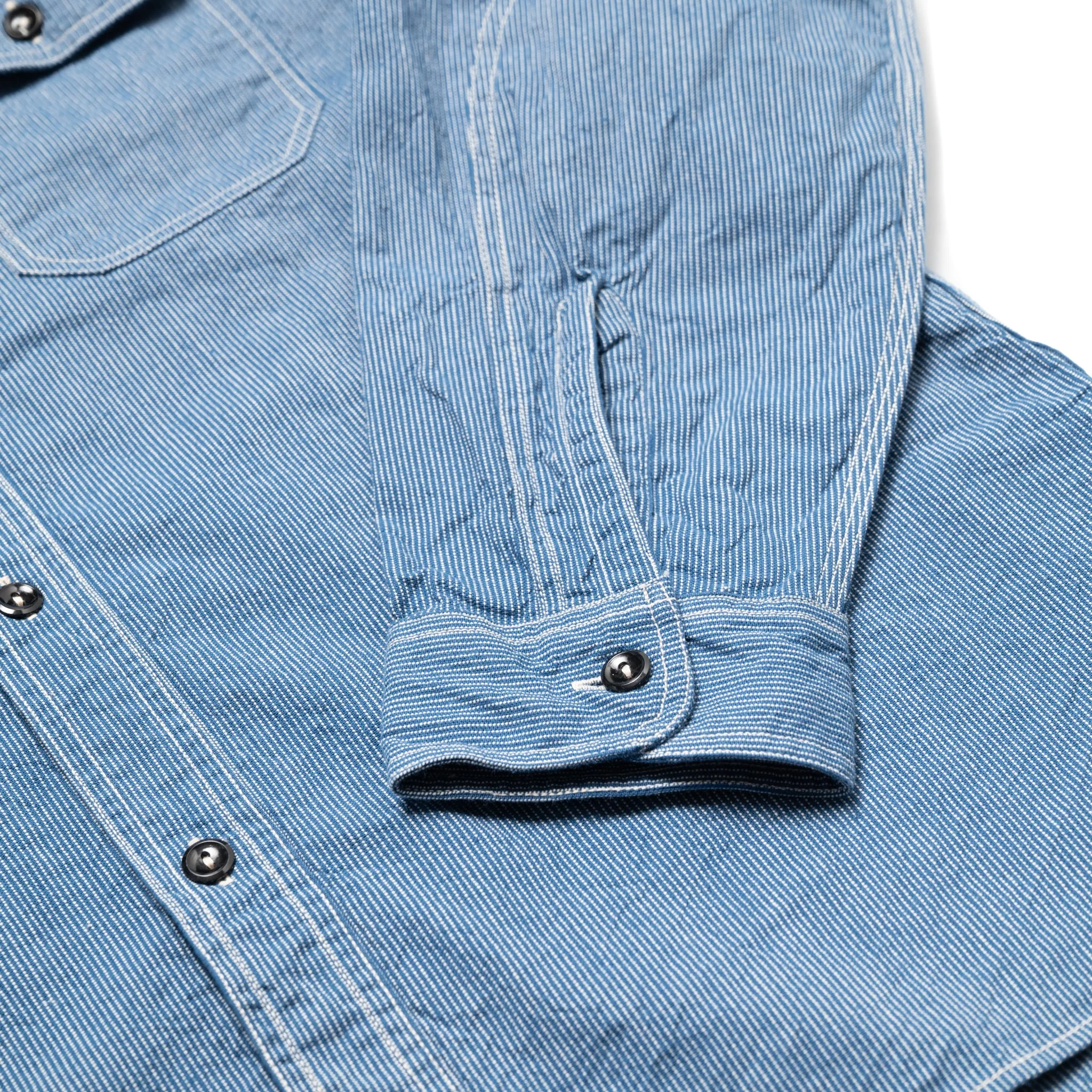 SC25511 Jean Cord Work Shirt - Navy - Image 6