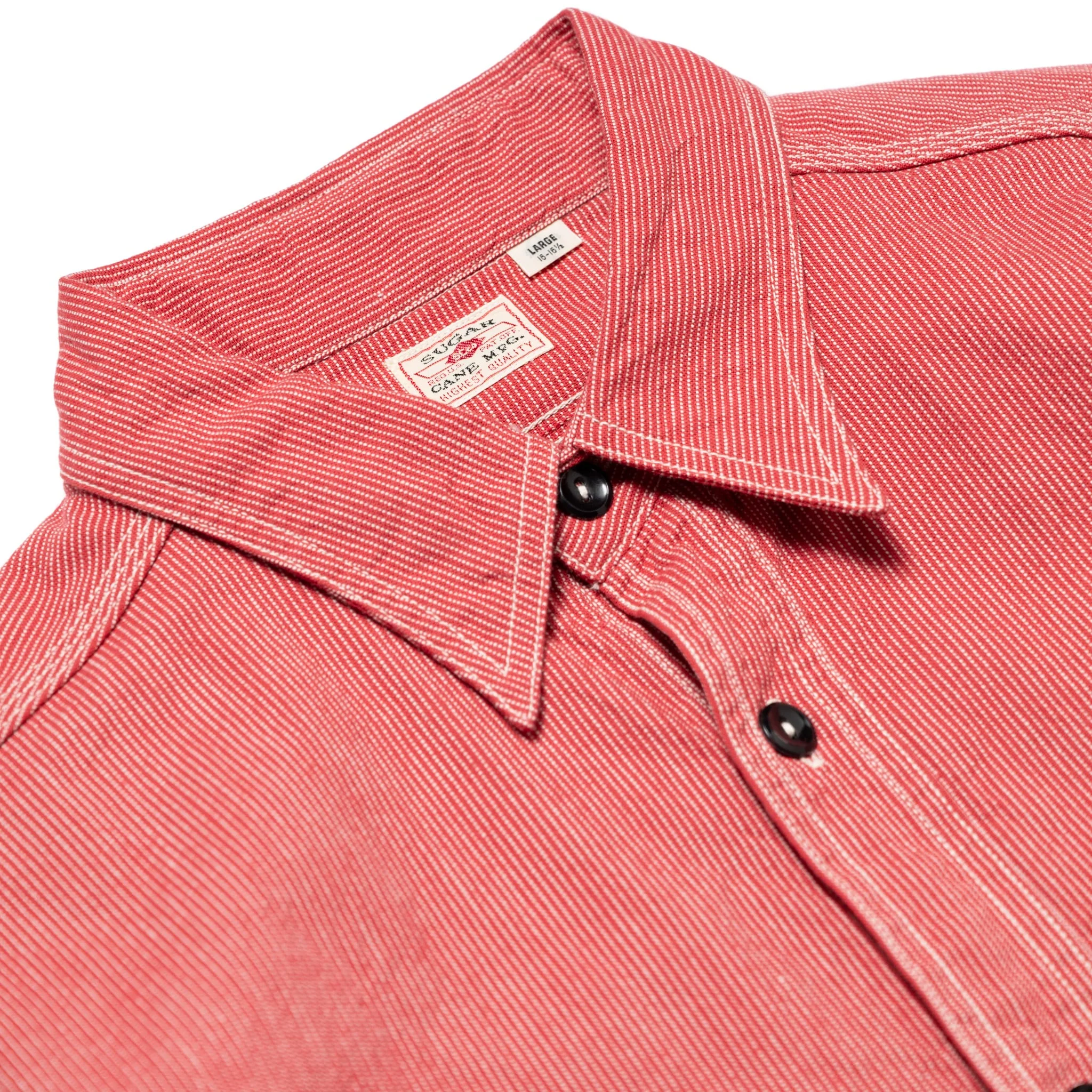 SC25511 Jean Cord Work Shirt - Red - Image 2