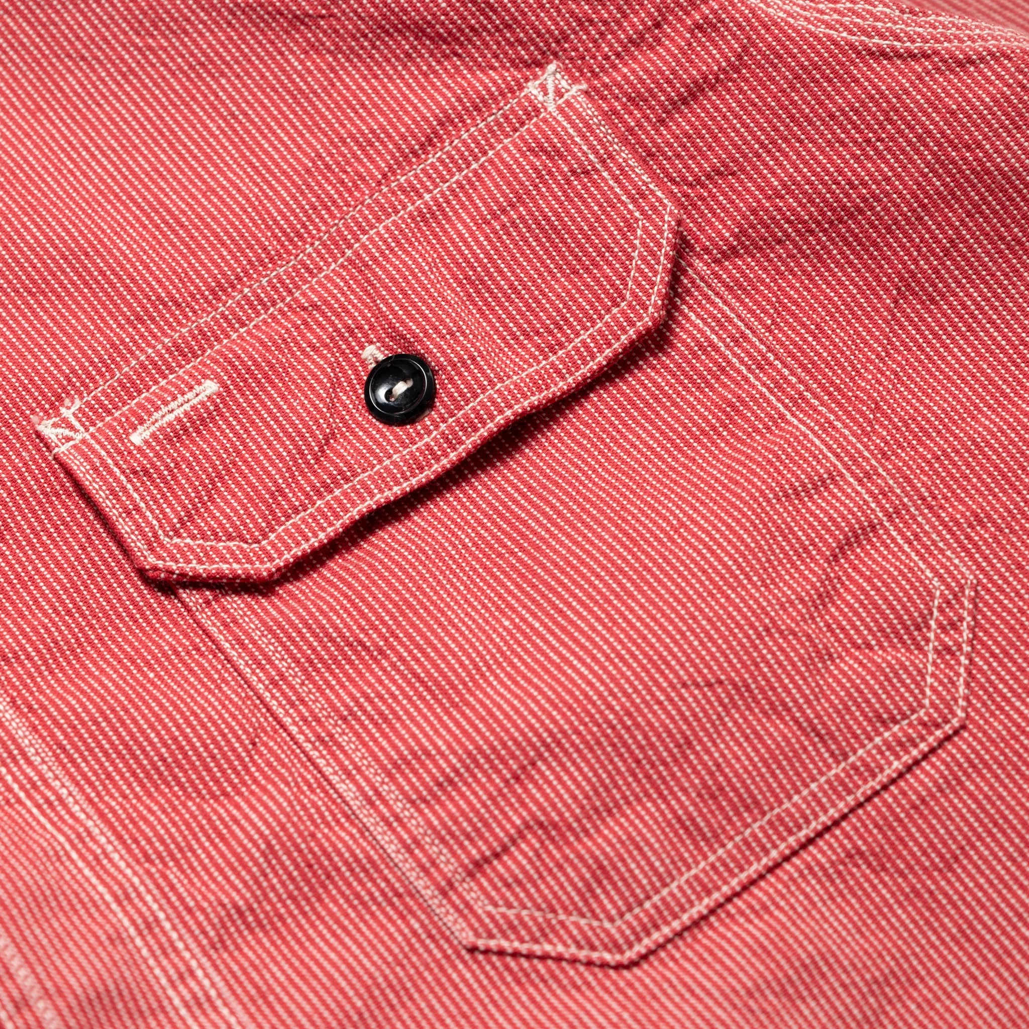 SC25511 Jean Cord Work Shirt - Red - Image 3