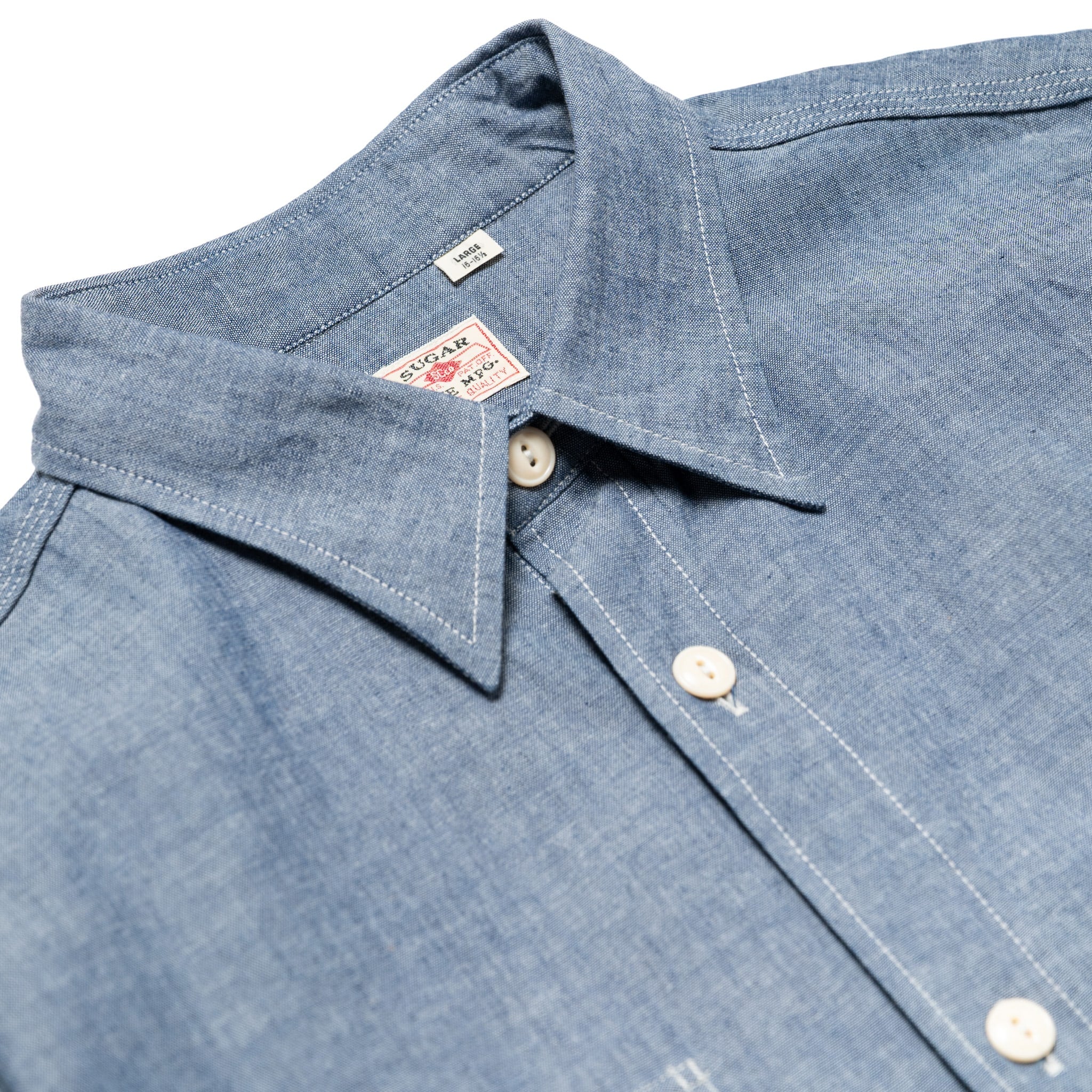 SC27850 Chambray Work Shirt - Blue - Image 2