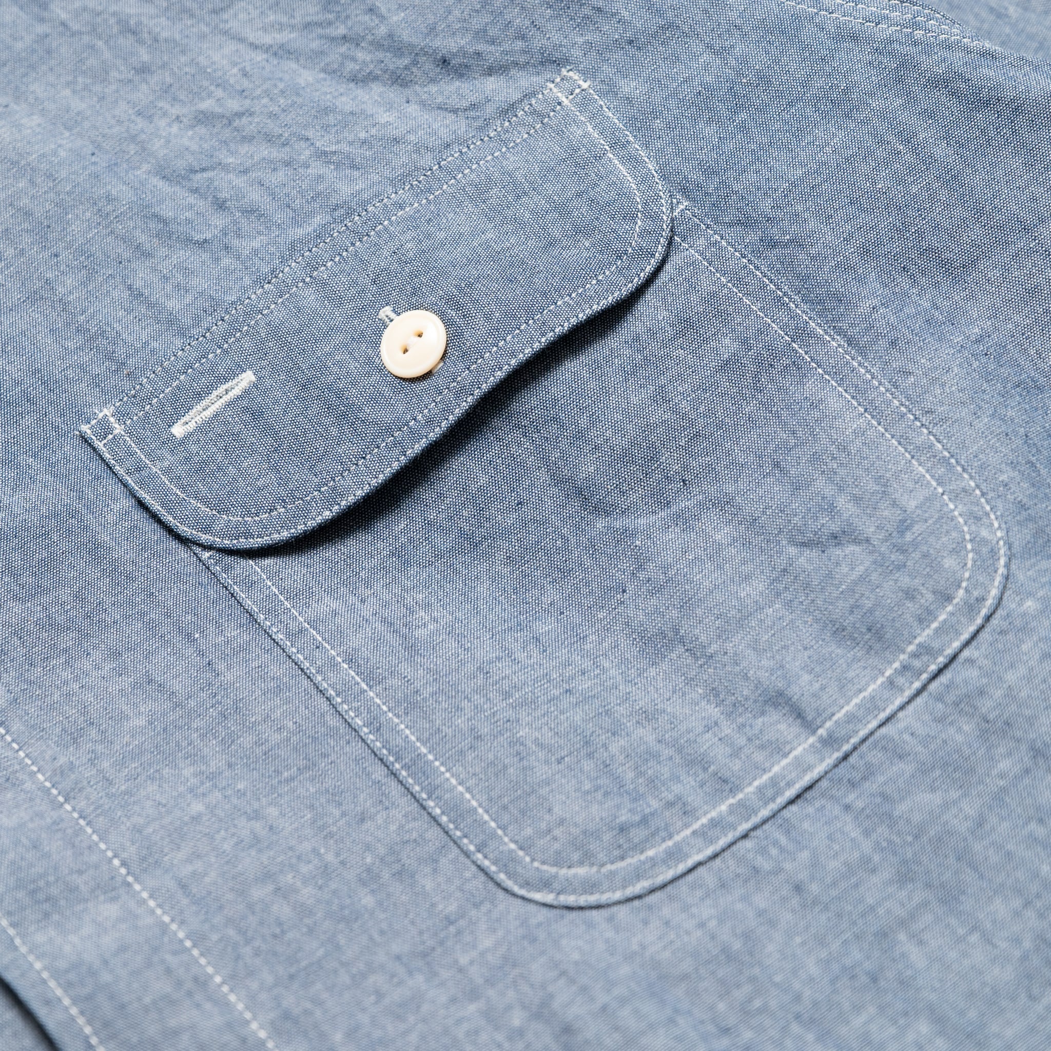 SC27850 Chambray Work Shirt - Blue - Image 3