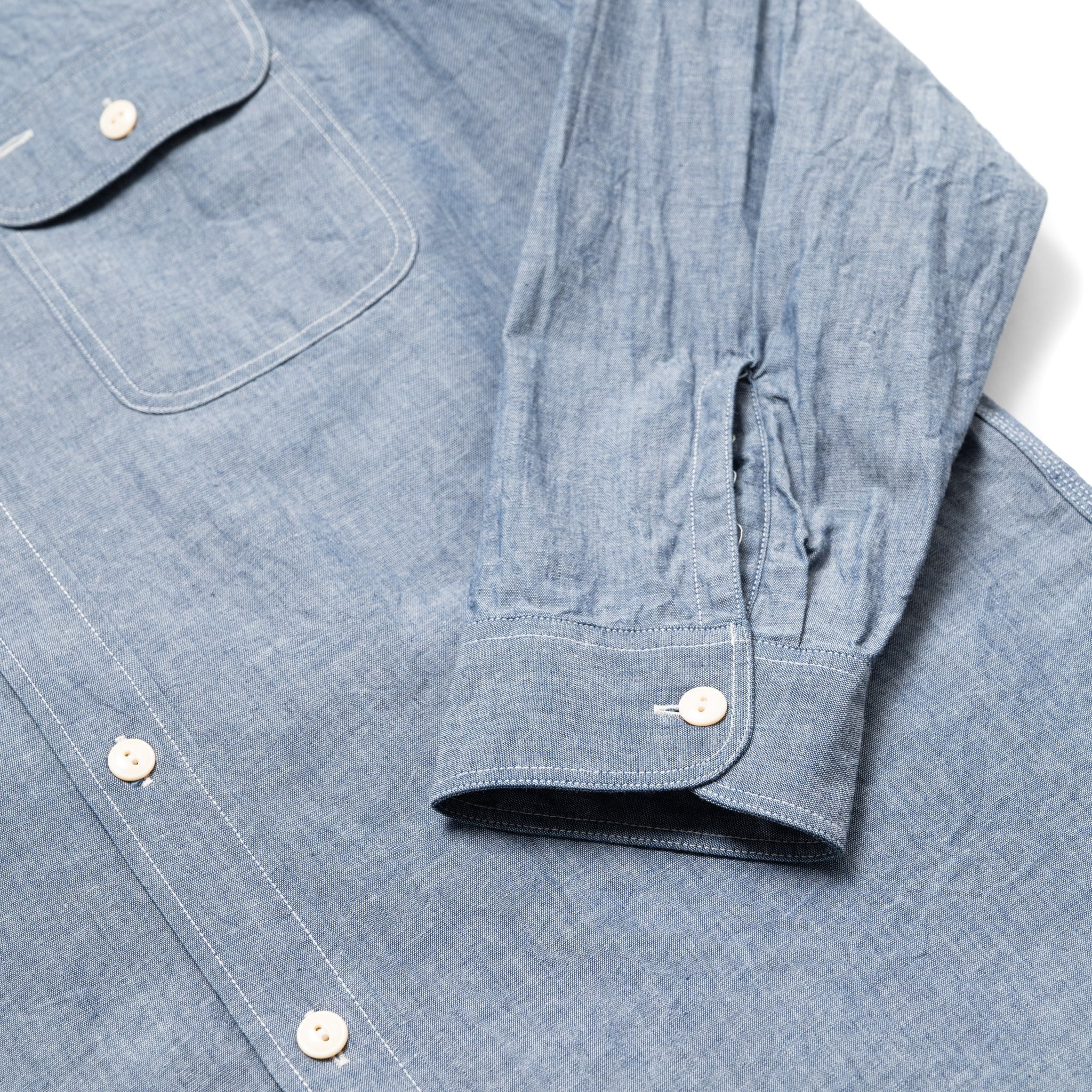SC27850 Chambray Work Shirt - Blue - Image 6