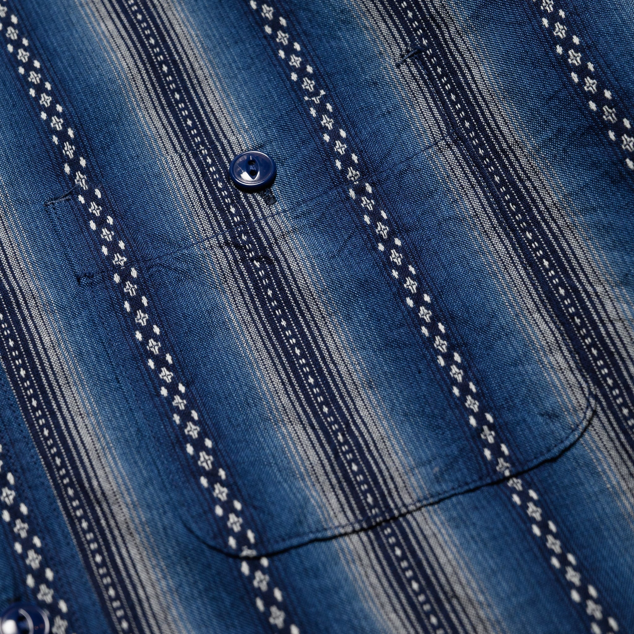 SC29462 Southwestern Dobby Stripe LS Work Shirt - Navy - Image 4