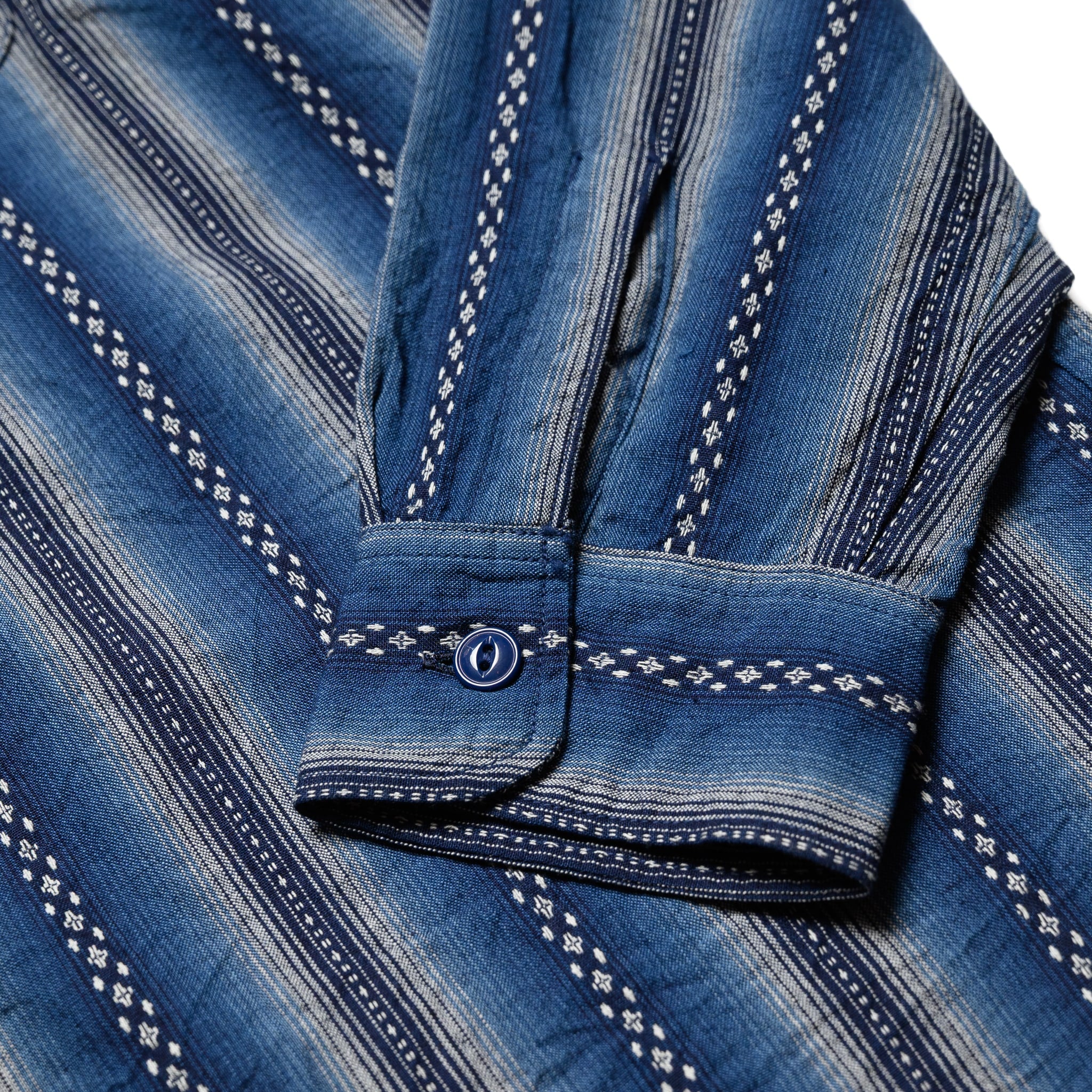SC29462 Southwestern Dobby Stripe LS Work Shirt - Navy - Image 7