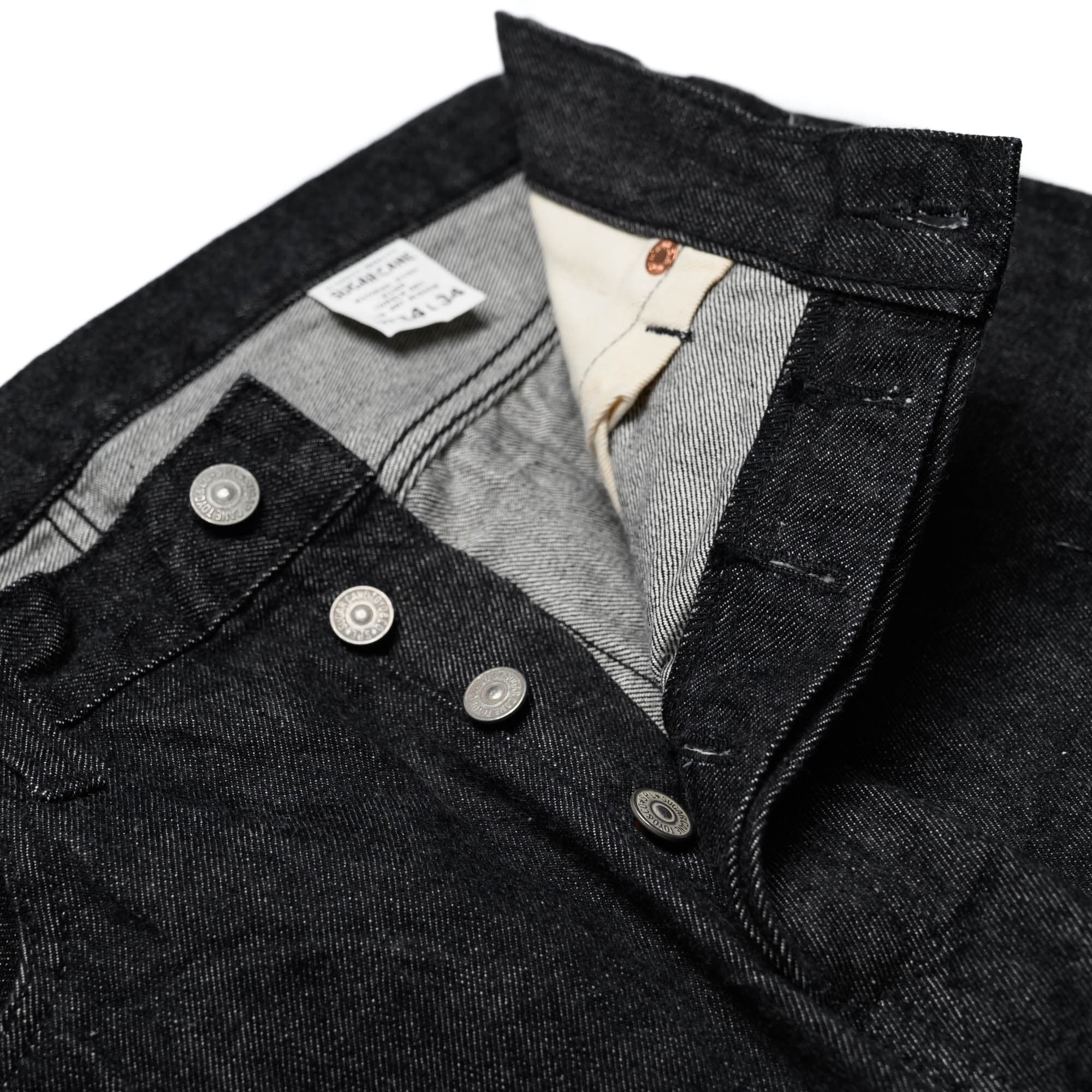 1947 14.25oz Black Selvedge Denim Straight SC42460 - Image 6