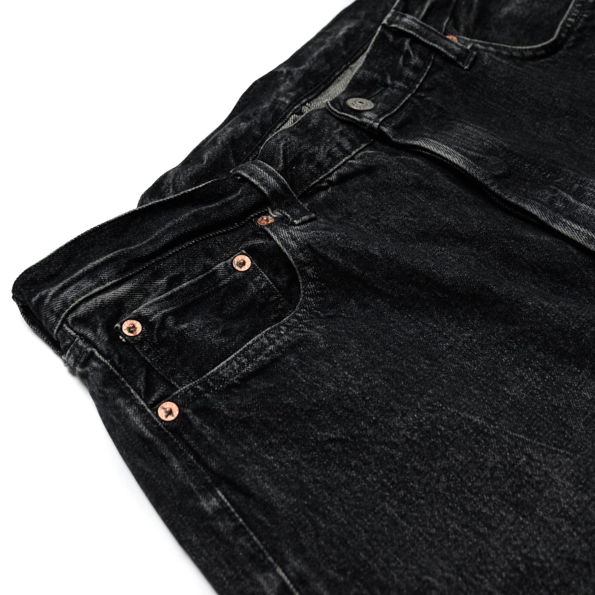 1947 14.25oz Black Selvedge Denim Straight (Hard Wash) SC42460H - Image 5