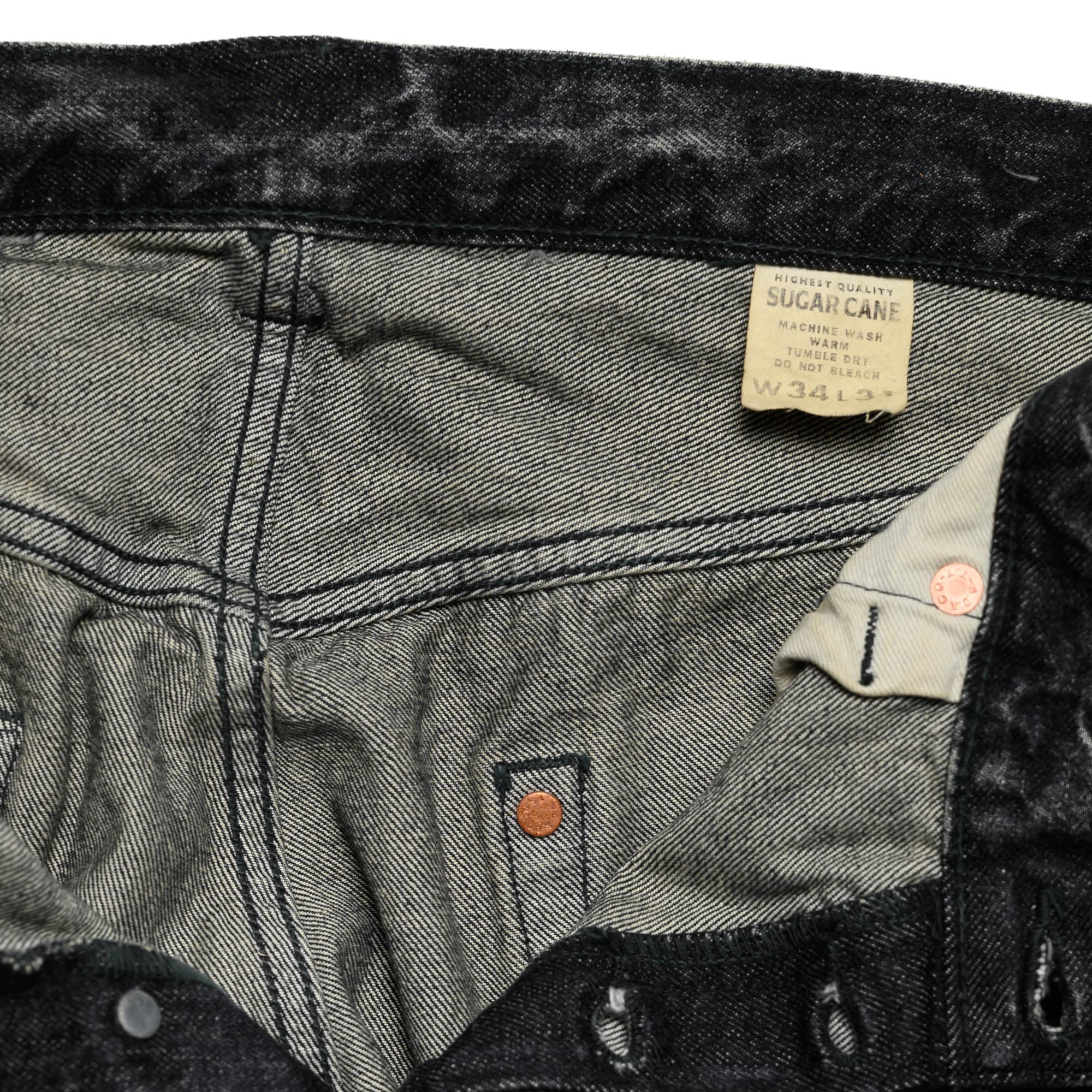 1947 14.25oz Black Selvedge Denim Straight (Hard Wash) SC42460H - Image 7