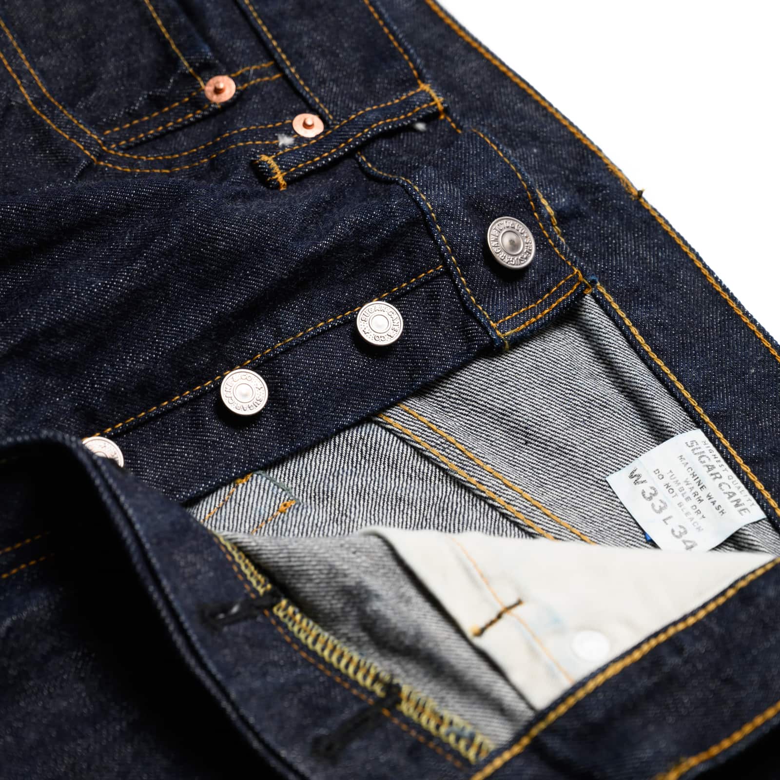 1966 14oz Selvedge Denim Regular Straight Indigo SC42966A - Image 6
