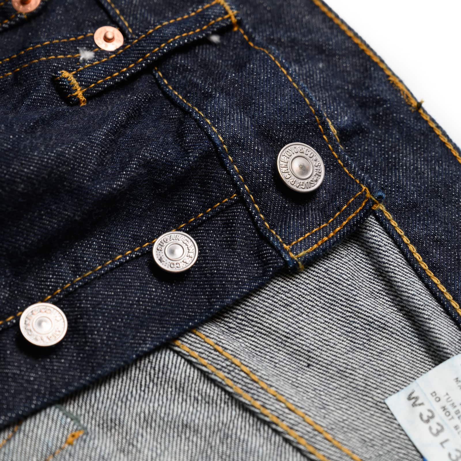 1966 14oz Selvedge Denim Regular Straight Indigo SC42966A - Image 7