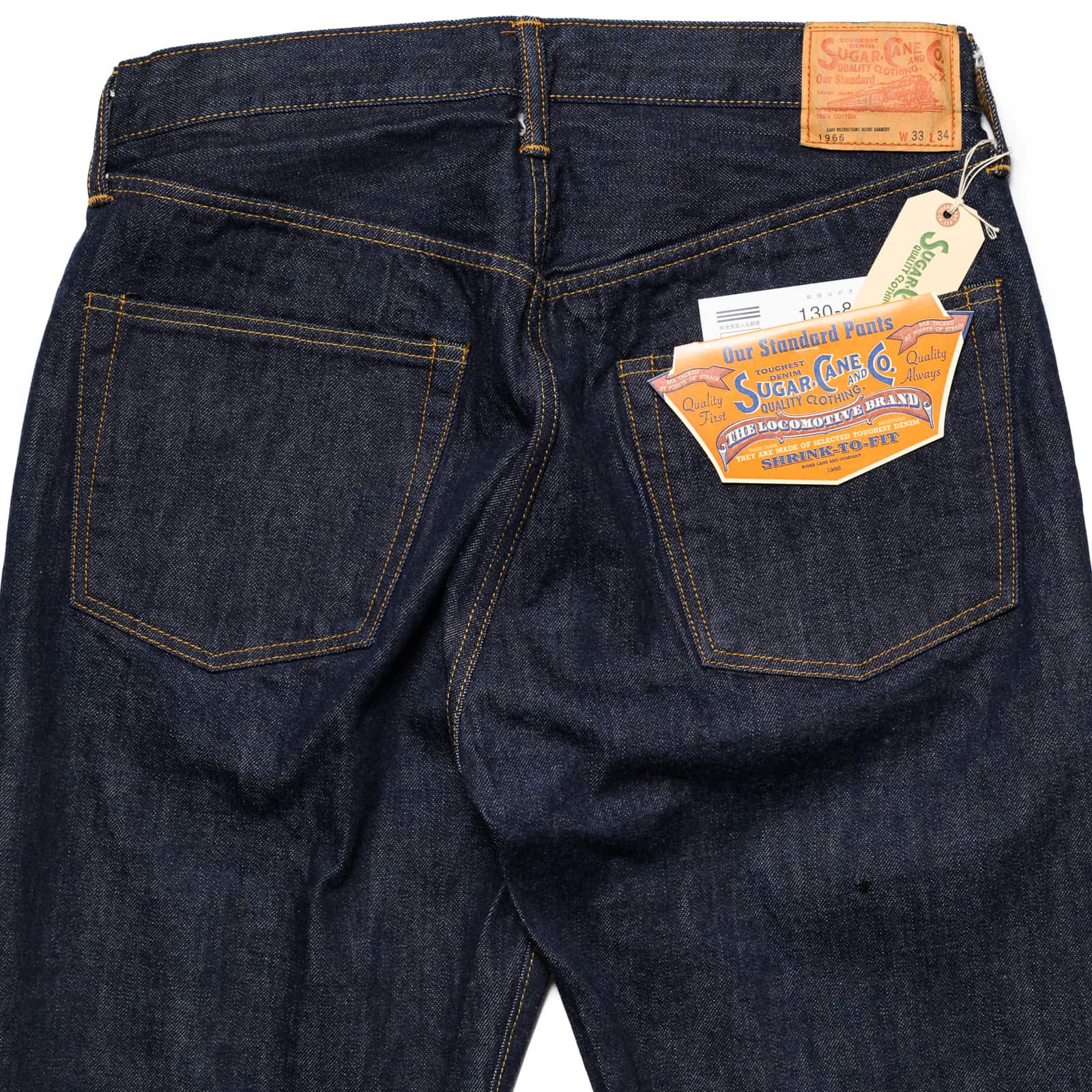 1966 14oz Selvedge Denim Regular Straight Indigo SC42966A - Image 8