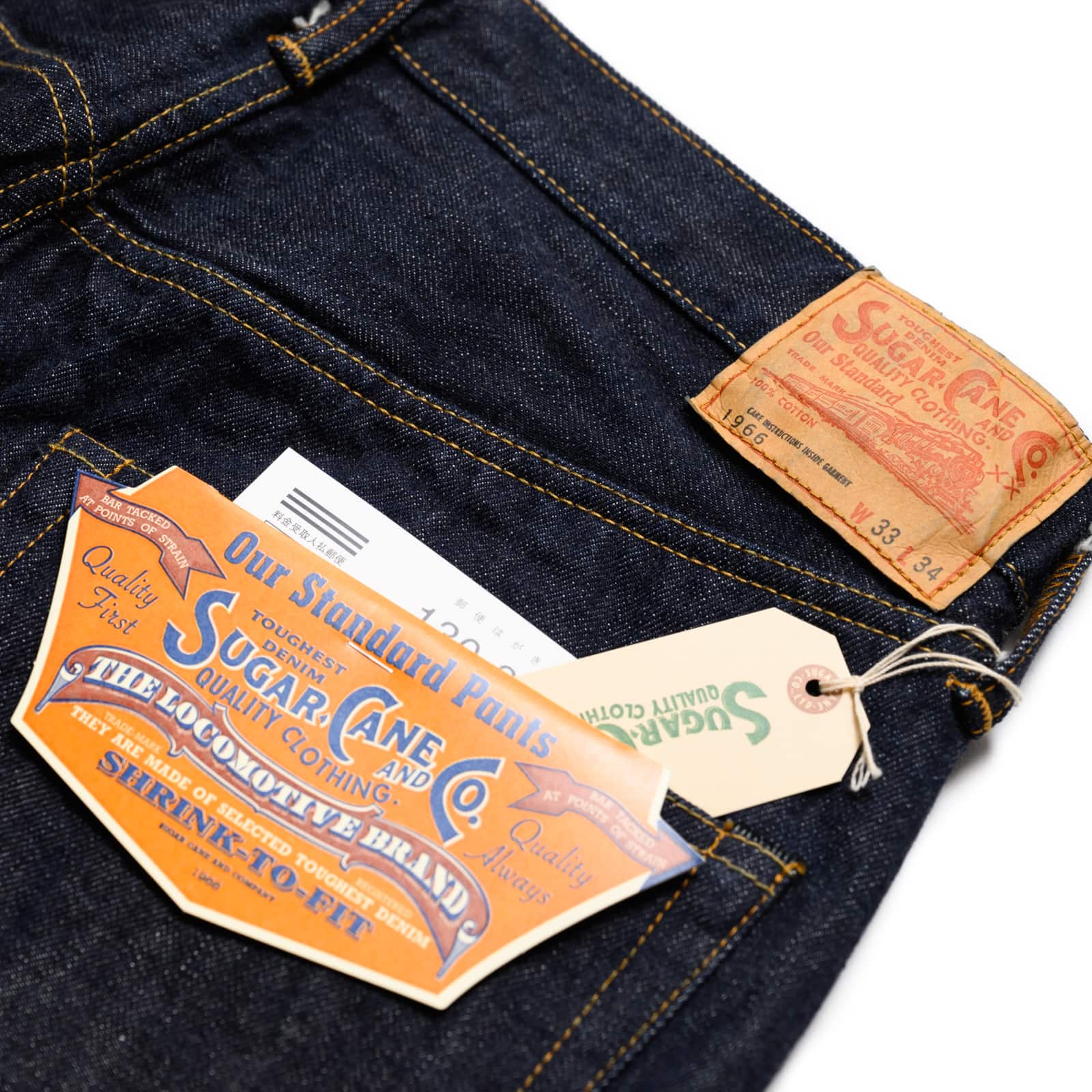 1966 14oz Selvedge Denim Regular Straight Indigo SC42966A - Image 9