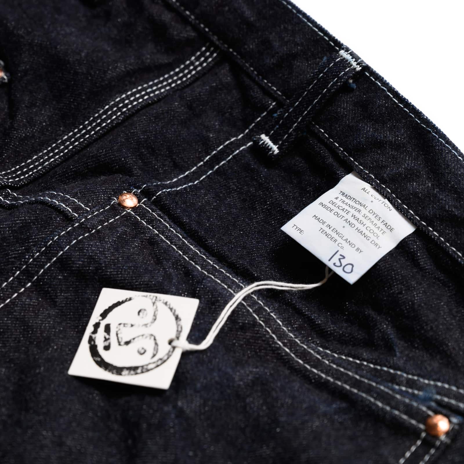 130 - Tapered Jeans - 16oz Selvedge Denim - Rinsed - Image 10