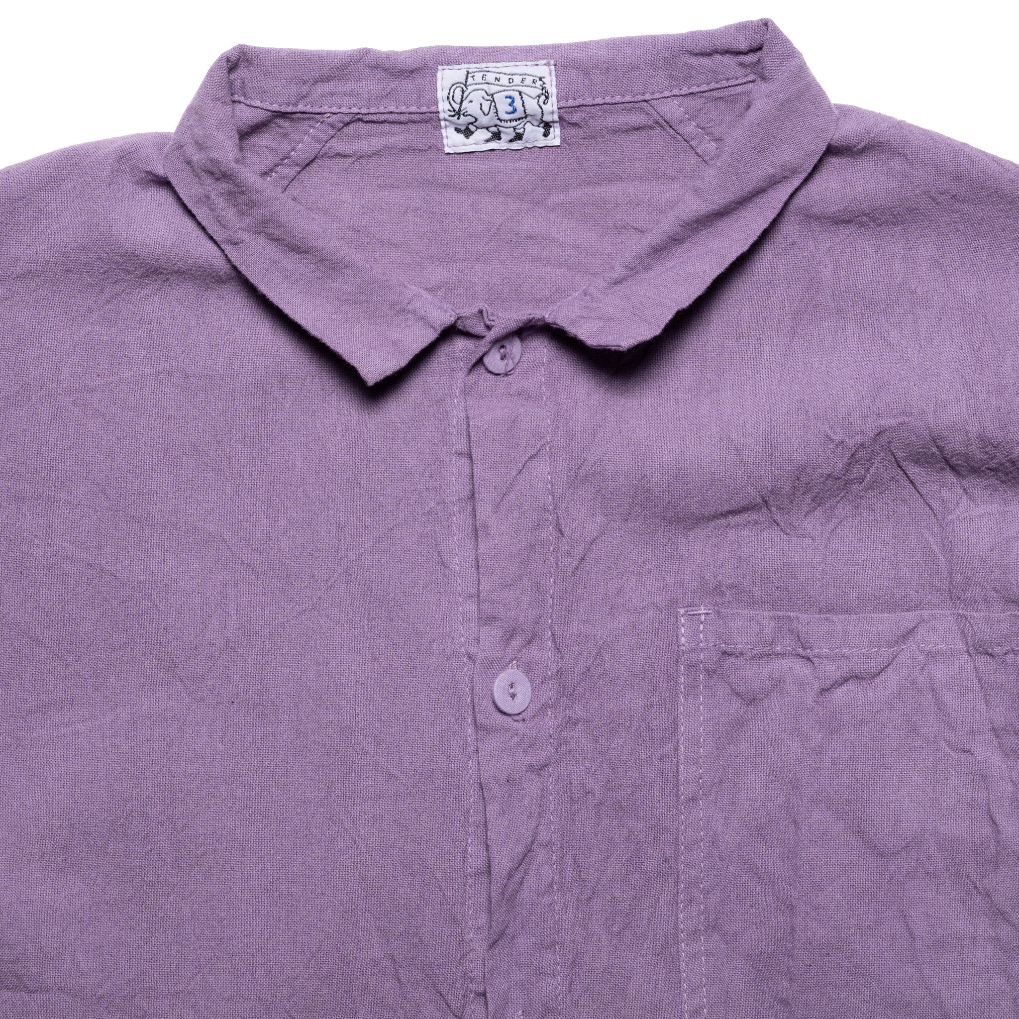 457 Frock Shirt Cotton Pyjama - Purple Logwood - Image 3