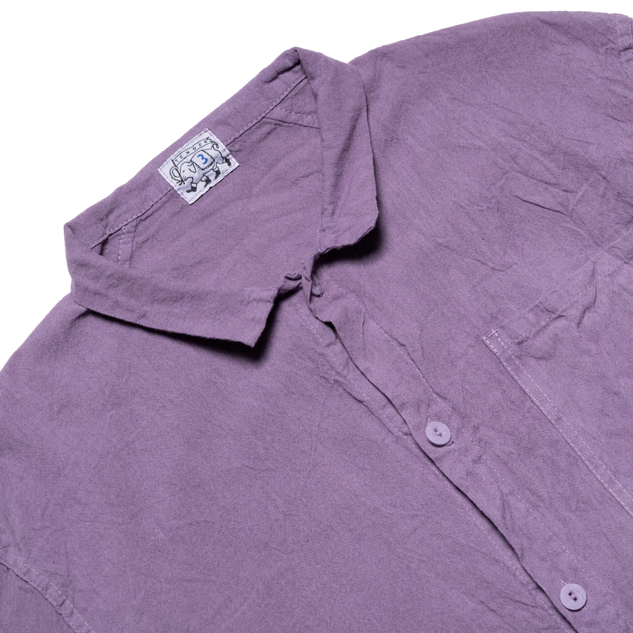 457 Frock Shirt Cotton Pyjama - Purple Logwood - Image 4