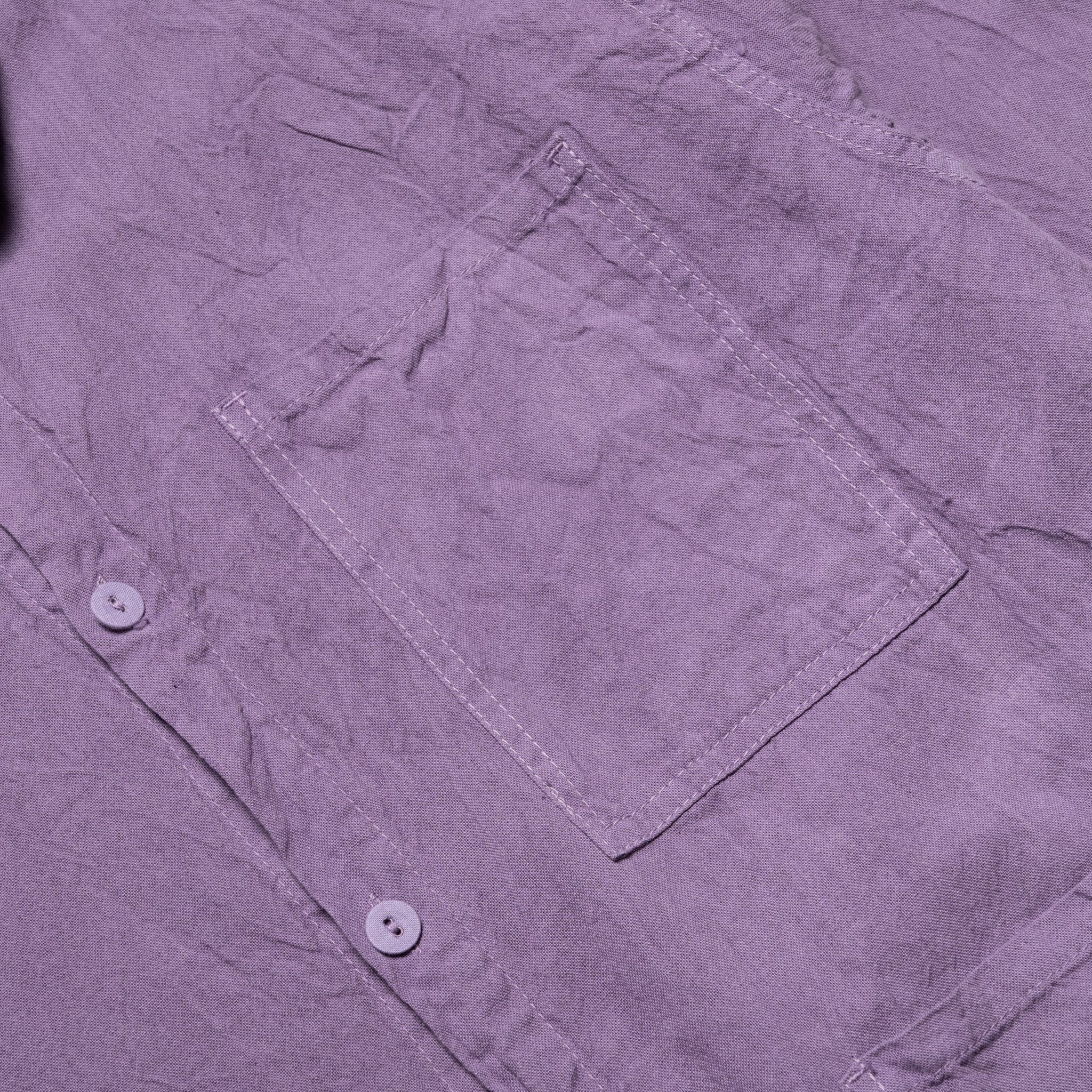 457 Frock Shirt Cotton Pyjama - Purple Logwood - Image 5