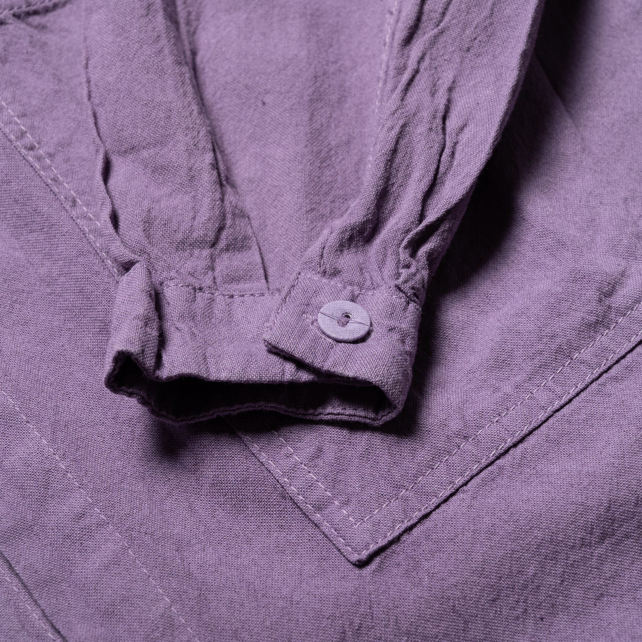 457 Frock Shirt Cotton Pyjama - Purple Logwood - Image 7